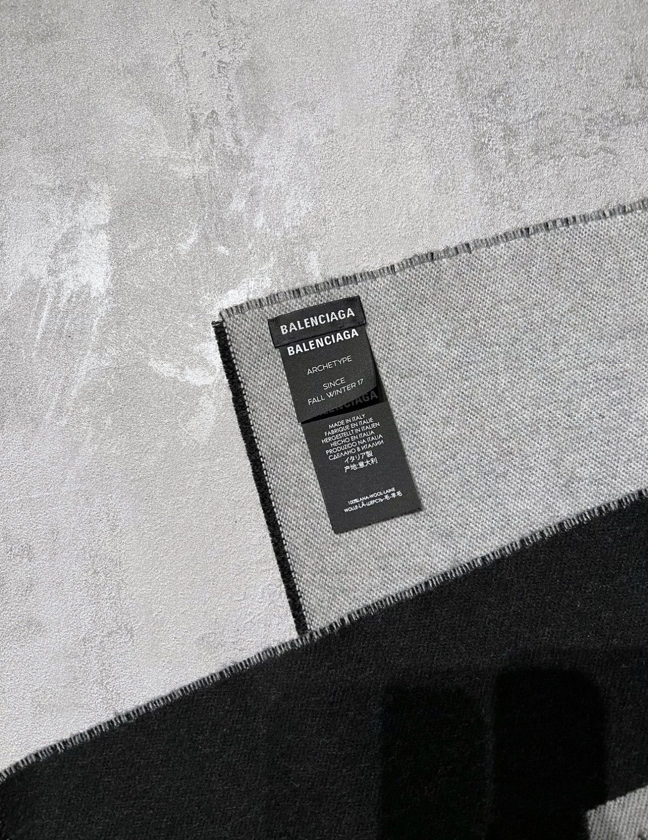 Balenciaga Balenciaga Logo Scarf Size ONE SIZE - 3 Thumbnail