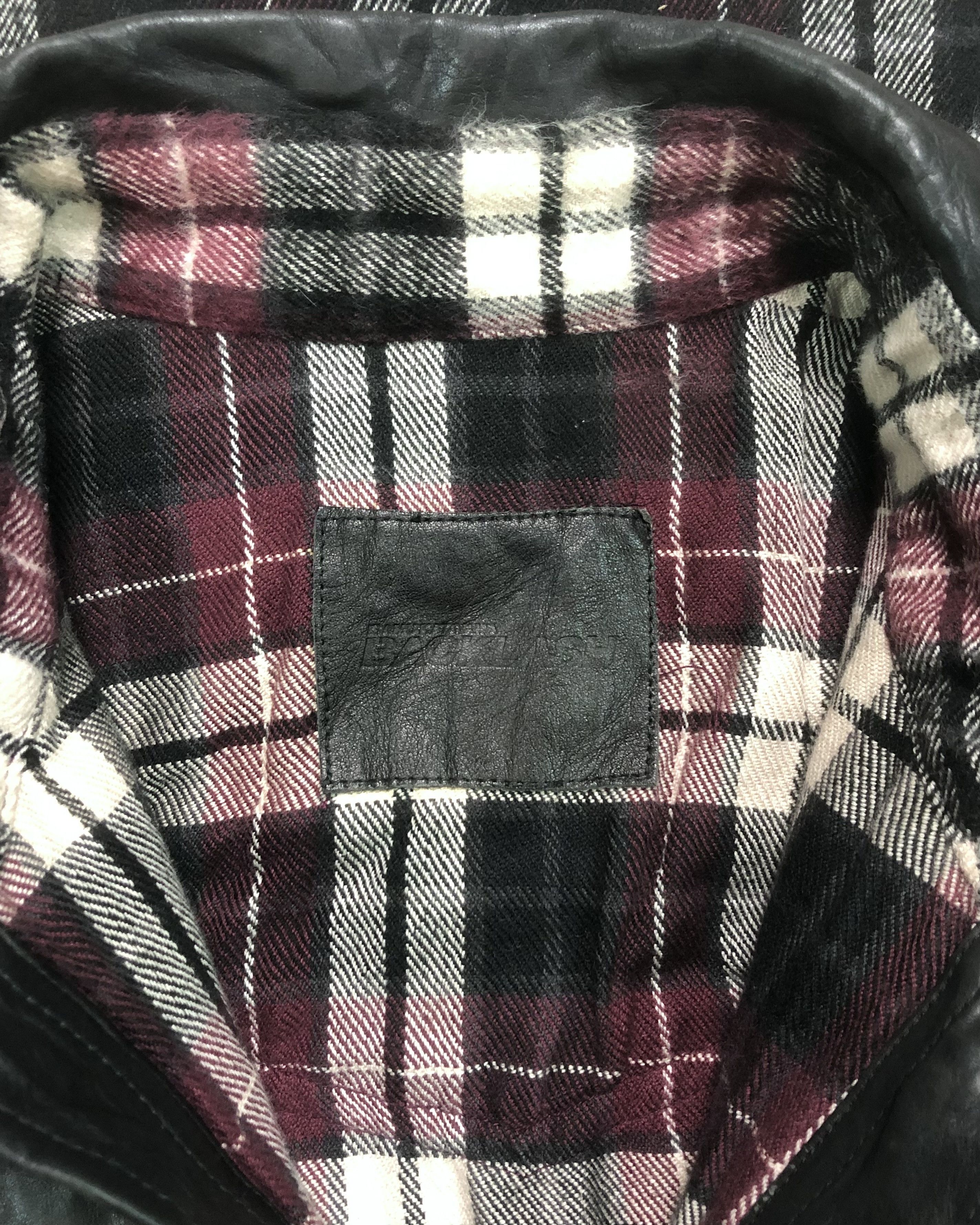 Isamu Katayama Backlash 00s Isamu Katayama BACKLASH Cotton-Leather Check Flannels Size US L / EU 52-54 / 3 - 3 Thumbnail