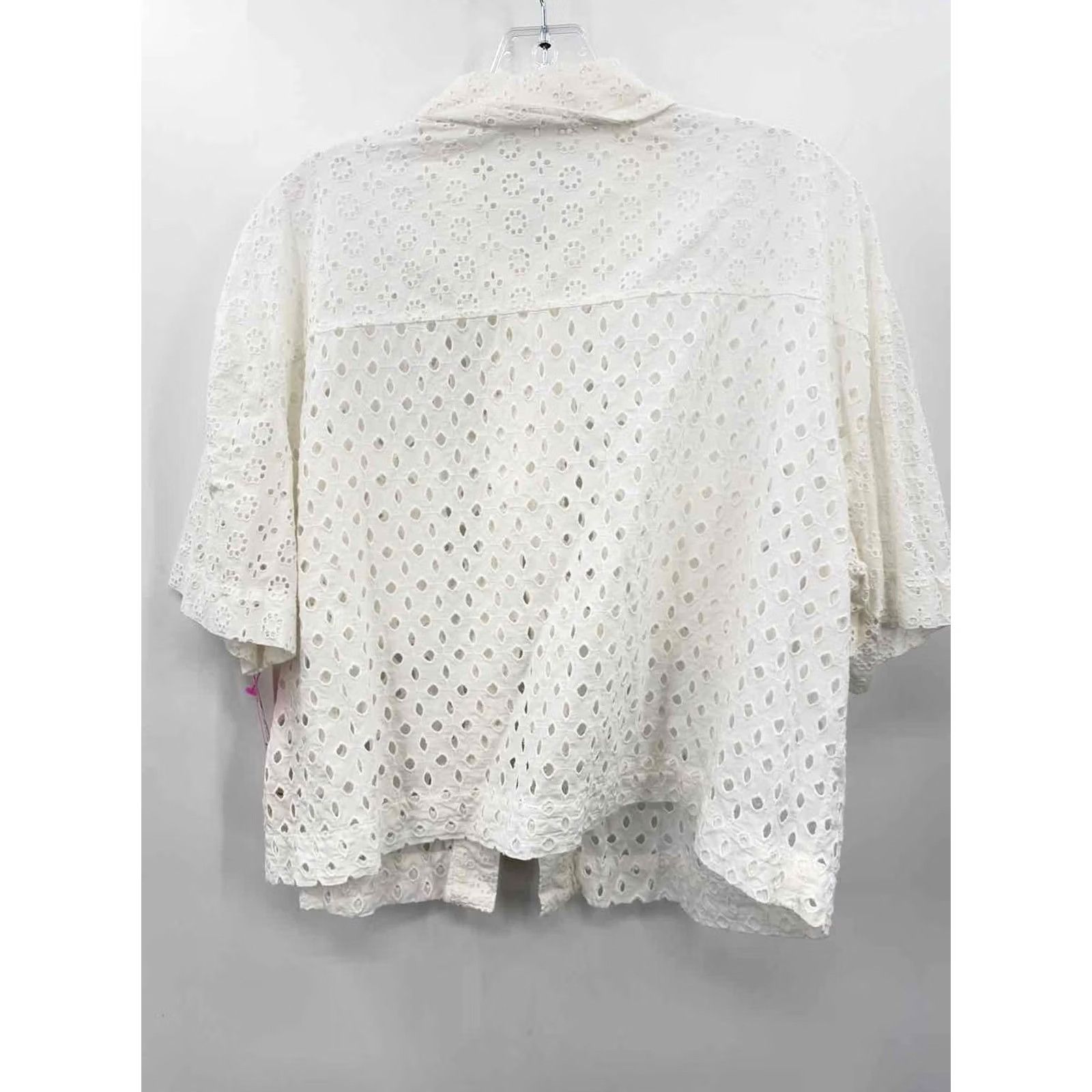 Vintage Pre-Owned Marled White Button Down XL Regular Shirt Mens Size XL / US 12-14 / IT 48-50 - 2 Thumbnail
