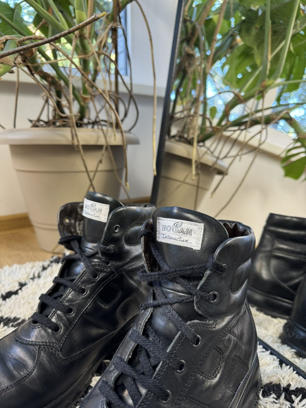 Hogan × Vintage Hogan Interactive leather boots Size US 11.5 / EU 44-45 - 4 Thumbnail