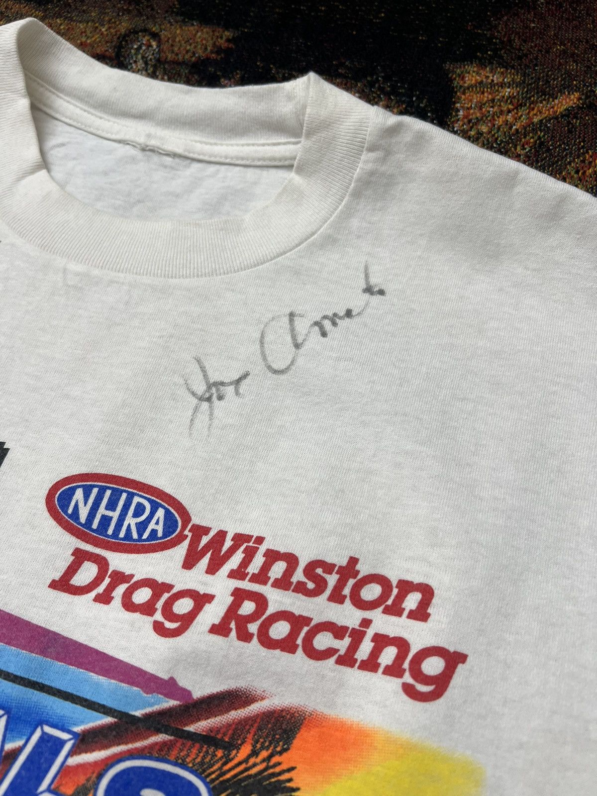 Vintage Vintage '98 NHRA Drivers Signed Tee Size US XXL / EU 58 / 5 - 3 Thumbnail