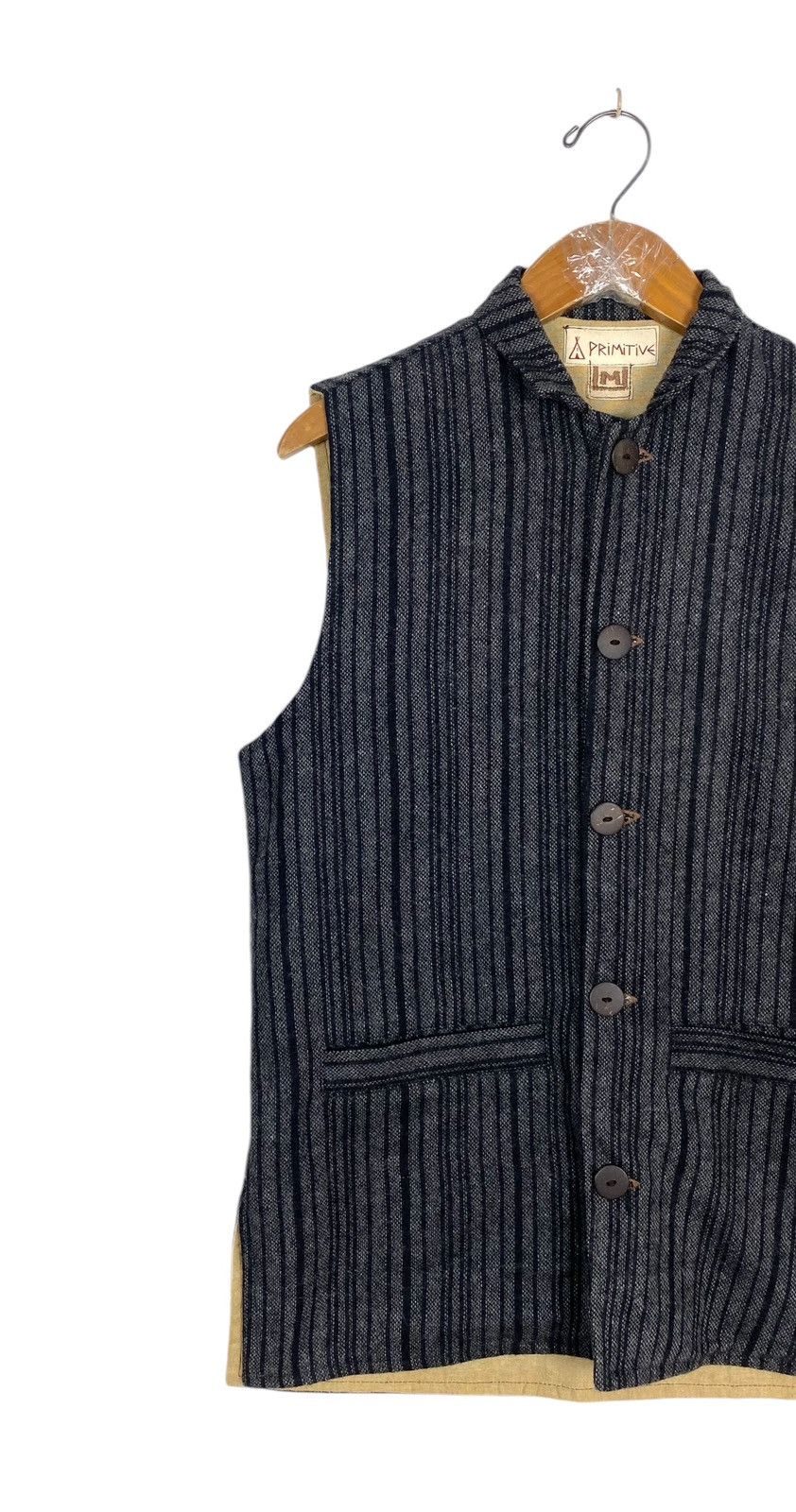 Primitive Rare‼️ Vintage Primitive Crewneck Waistcoat Stripe Size US M / EU 48-50 / 2 - 2 Thumbnail