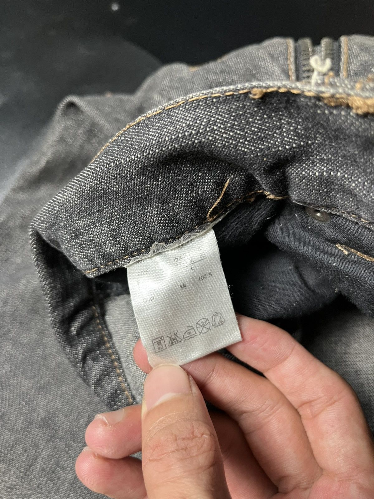 If Six Was Nine × Japanese Brand × Le Grande Bleu (L.G.B.) Japanese Gimmick Zipper Bondage Jeans by premium vintage Size US 31 - 10 Thumbnail