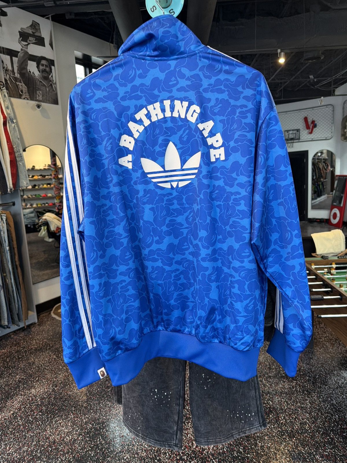 Adidas × Bape Bape x Adidas Blue Camo AOP Jacket Size US XL / EU 56 / 4 - 2 Thumbnail