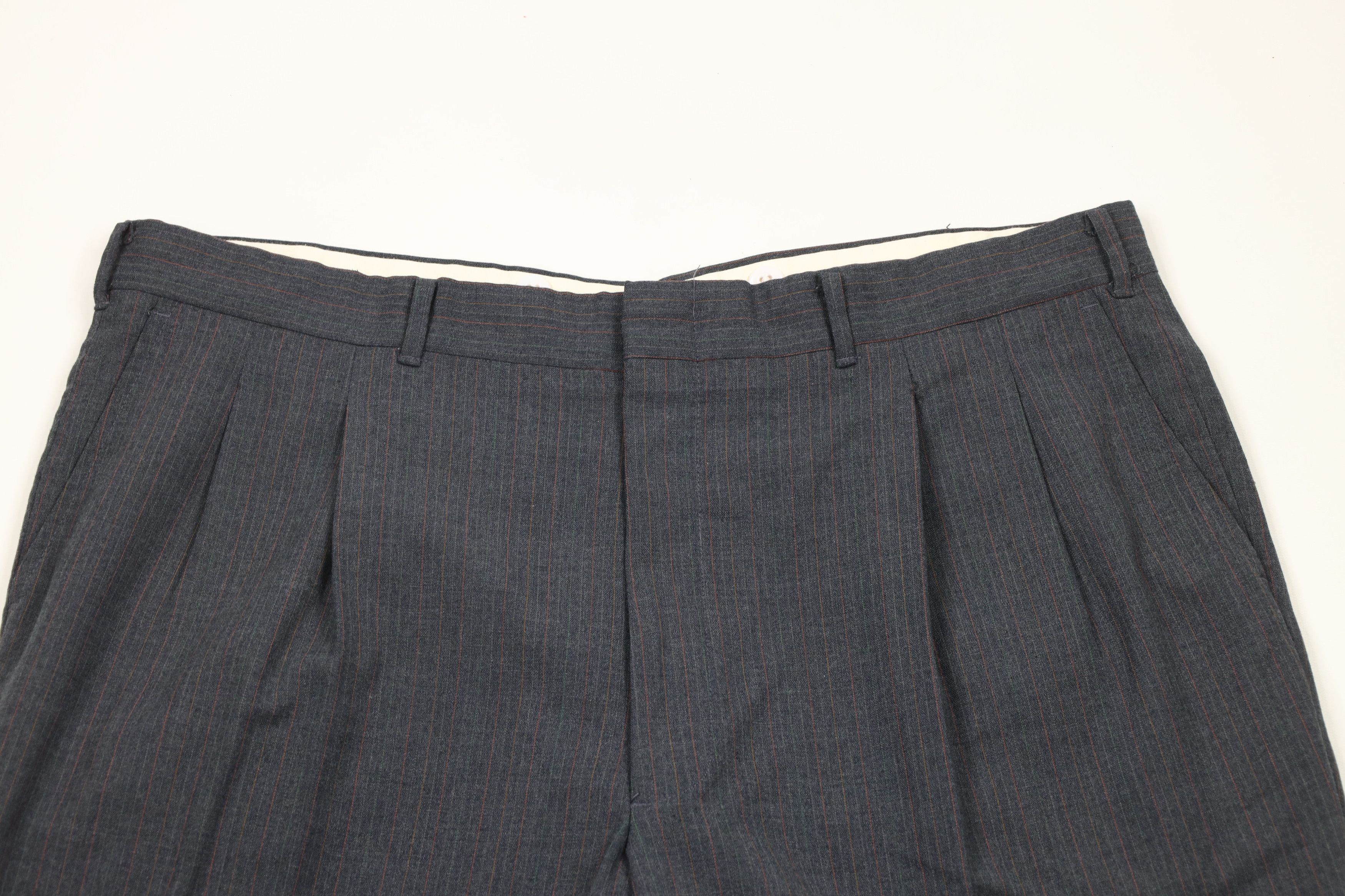 Vintage Vintage 70s Rainbow Striped Wide Leg Bell Bottoms Pants USA Size US 38 / EU 54 - 2 Thumbnail