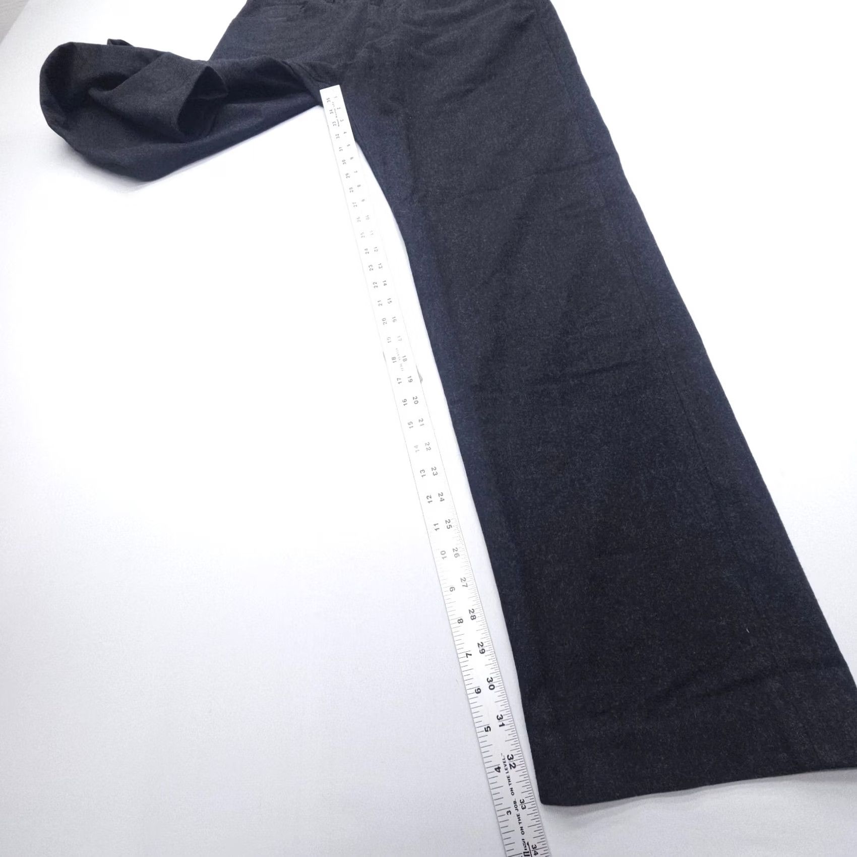 Banana Republic Banana Republic Dress Pants Mens 34 Long Black Wool Polyester 5-Pocket Flat Front Regular Straight Vintage: No Size US 34 / EU 50 - 6 Thumbnail