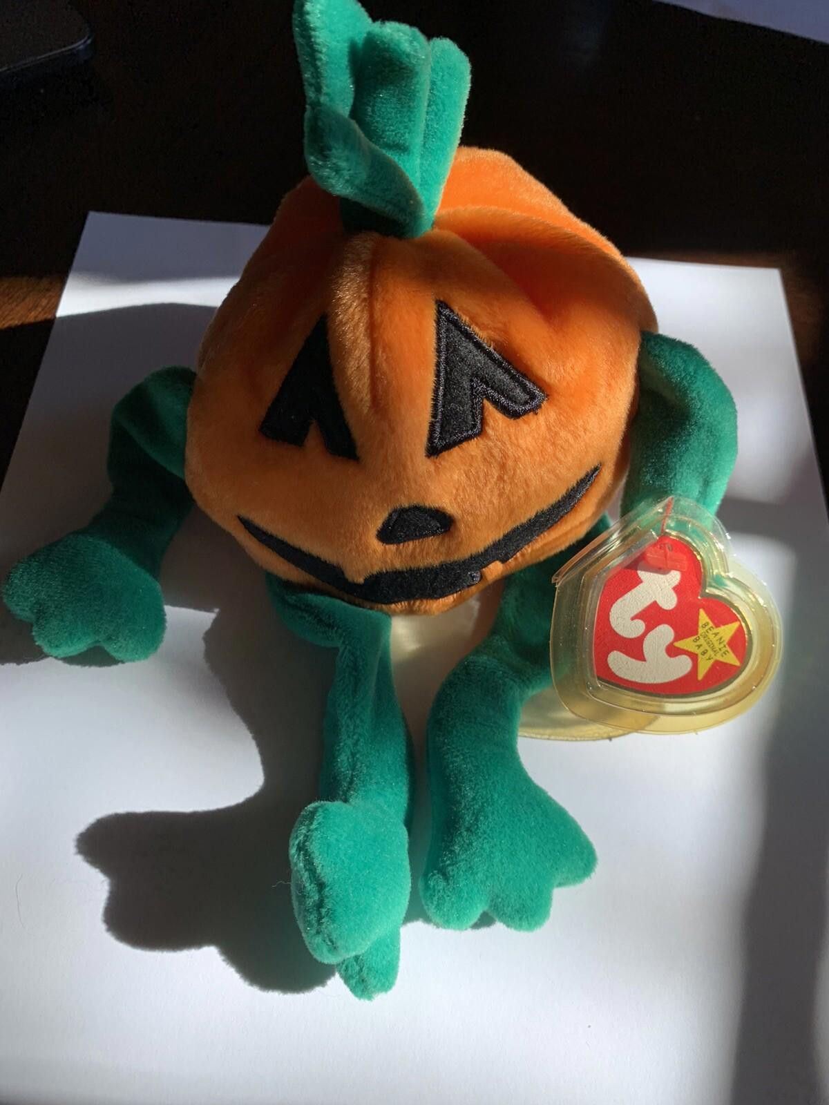 Tyler The Creator Ty Beanie Baby Pumkin 1996 Halloween See Tag For Spacing Size ONE SIZE - 1 Thumbnail