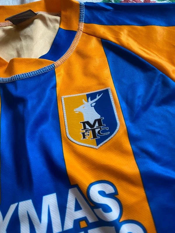 Errea Mansfield Town Errea 2010-11 Home Shirt Vintage Soccer XL Size US XL / EU 56 / 4 - 6 Thumbnail