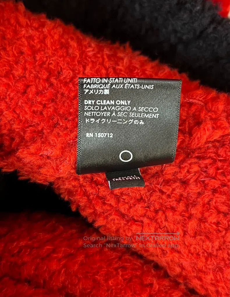 Amiri Amiri Teddy Black and Red Striped Sweater Size US XS / EU 42 / 0 - 7 Thumbnail