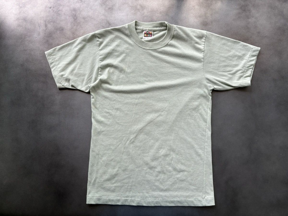Anvil × Vintage Vintage Blank Tee Sage Green Small Du Marathon 90s 80s Baby Size US S / EU 44-46 / 1 - 7 Thumbnail