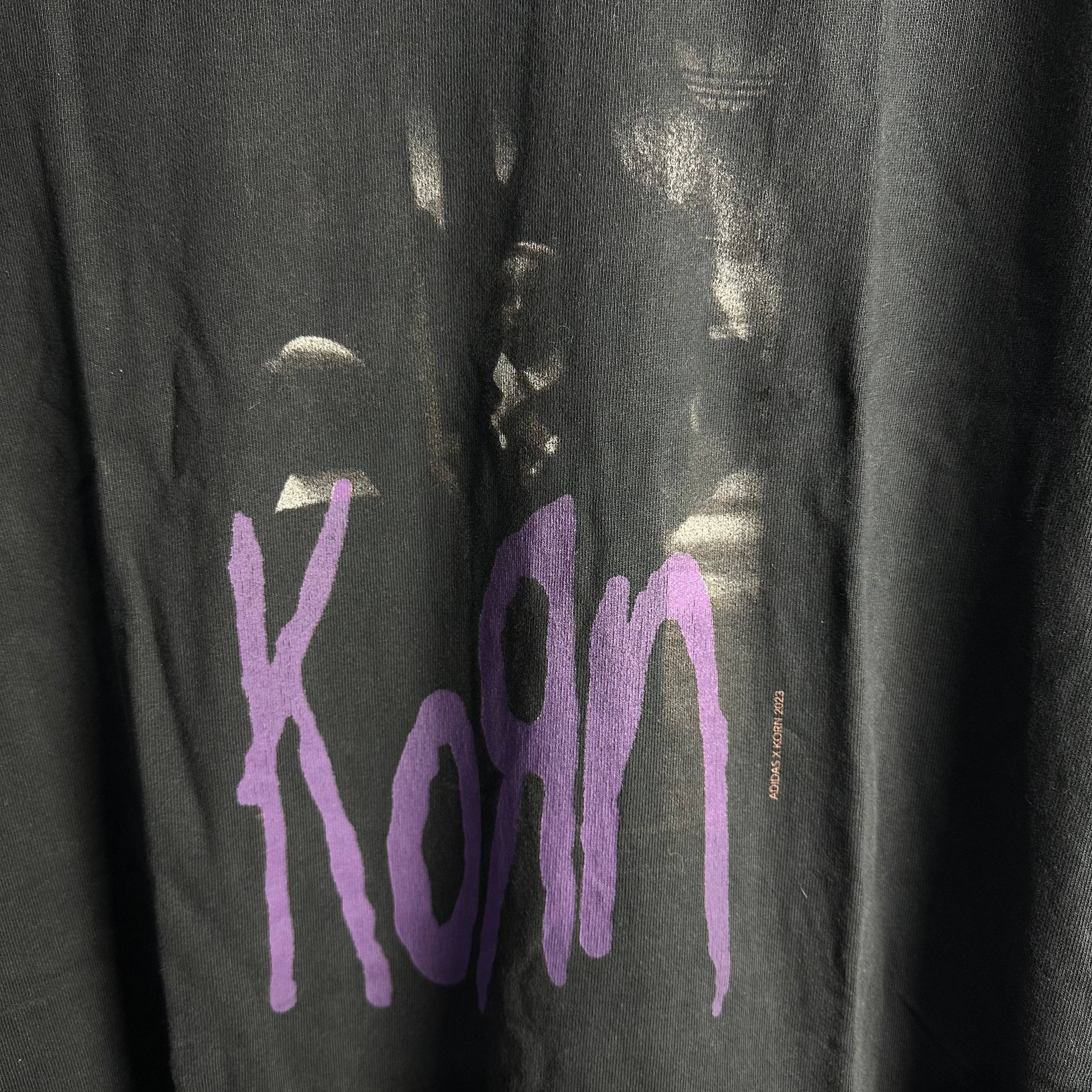 Adidas Authentic Adidas Korn "Life Is Peachy" Band T-Shirt FW23 Size US XL / EU 56 / 4 - 9 Thumbnail