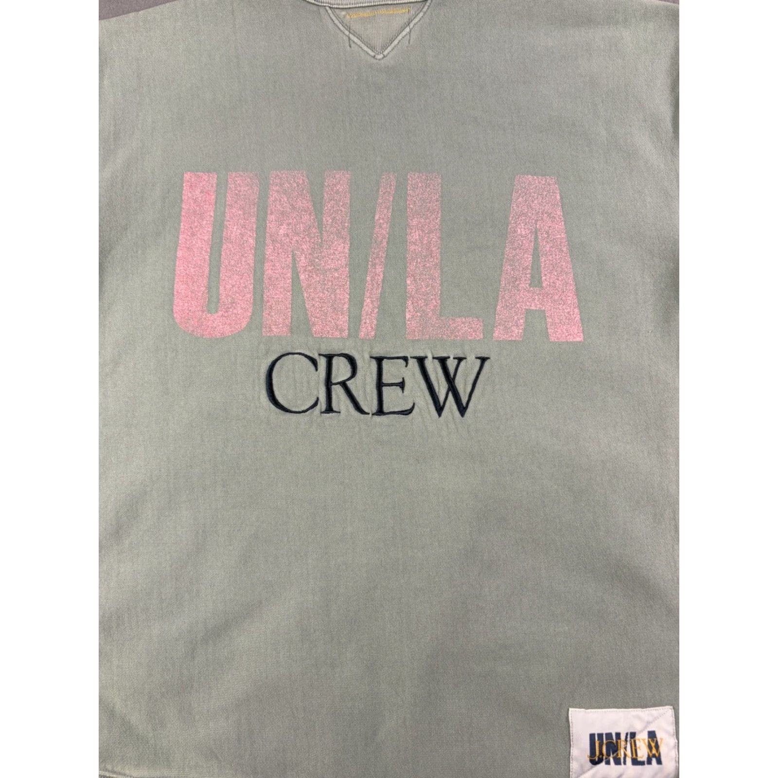 Union LA VINTAGE Union LA x J.Crew Sweatshirt Sweatshirt Green M Unisex Adults Pullover Logo Fleece Cotton Blend Streetwear Size US M / EU 48-50 / 2 - 7 Thumbnail