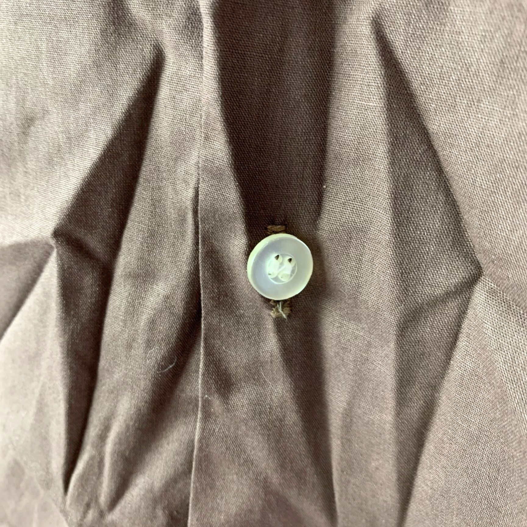 Vintage VINTAGE Designers Choice Dress Shirt Mens 70s Solid Brown Long Sleeve 15 15.5 Size M Size 40R - 2 Thumbnail