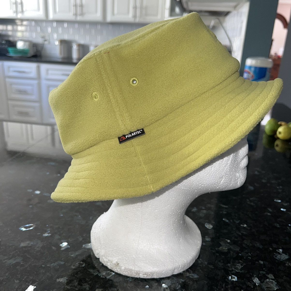 Polartec × Supreme Supreme FW17 Polartec Crusher Fleece Bucket Hat Sulfur S/M Size ONE SIZE - 4 Thumbnail