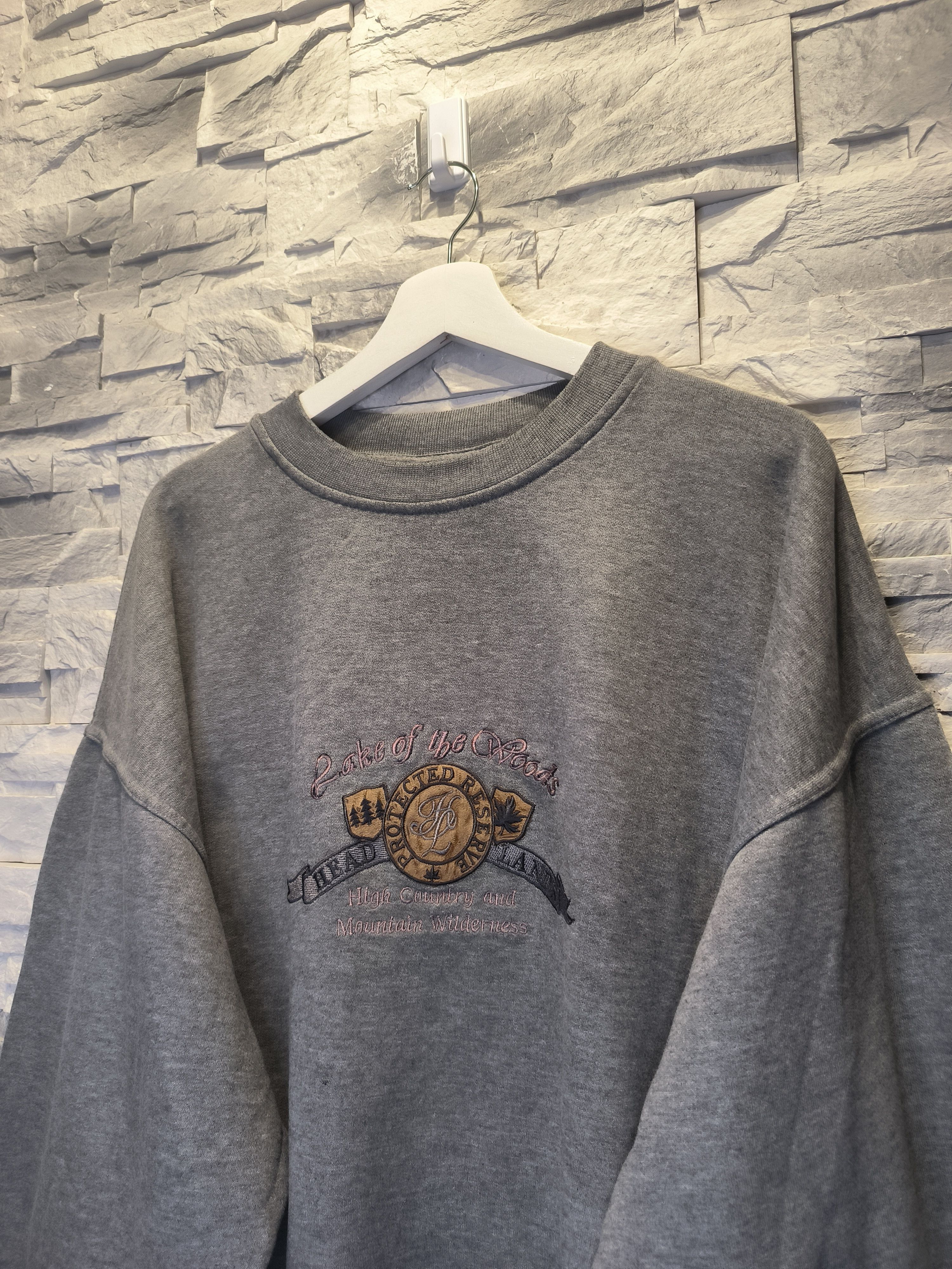 Vintage Vintage Headlands Lake Woods Protected Reserve Sweatshirt Size US XL / EU 56 / 4 - 2 Thumbnail