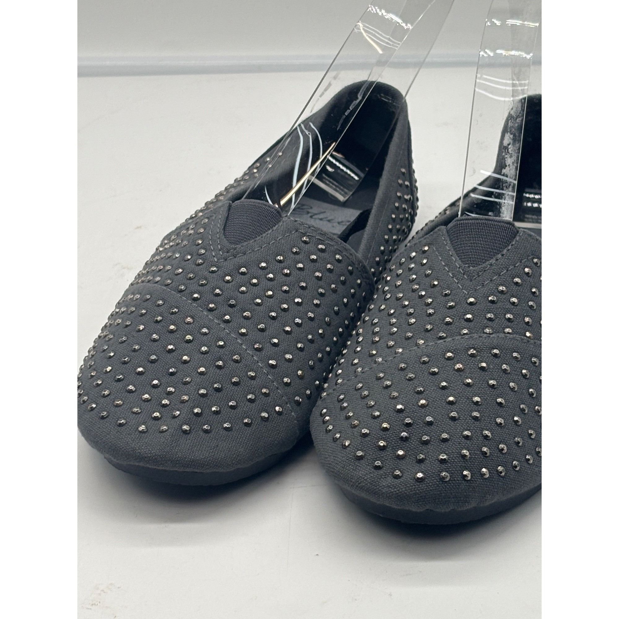 Other Blue suede brand women’s riveted textile slip on sneakers, G Size US 10 / IT 40 - 3 Thumbnail