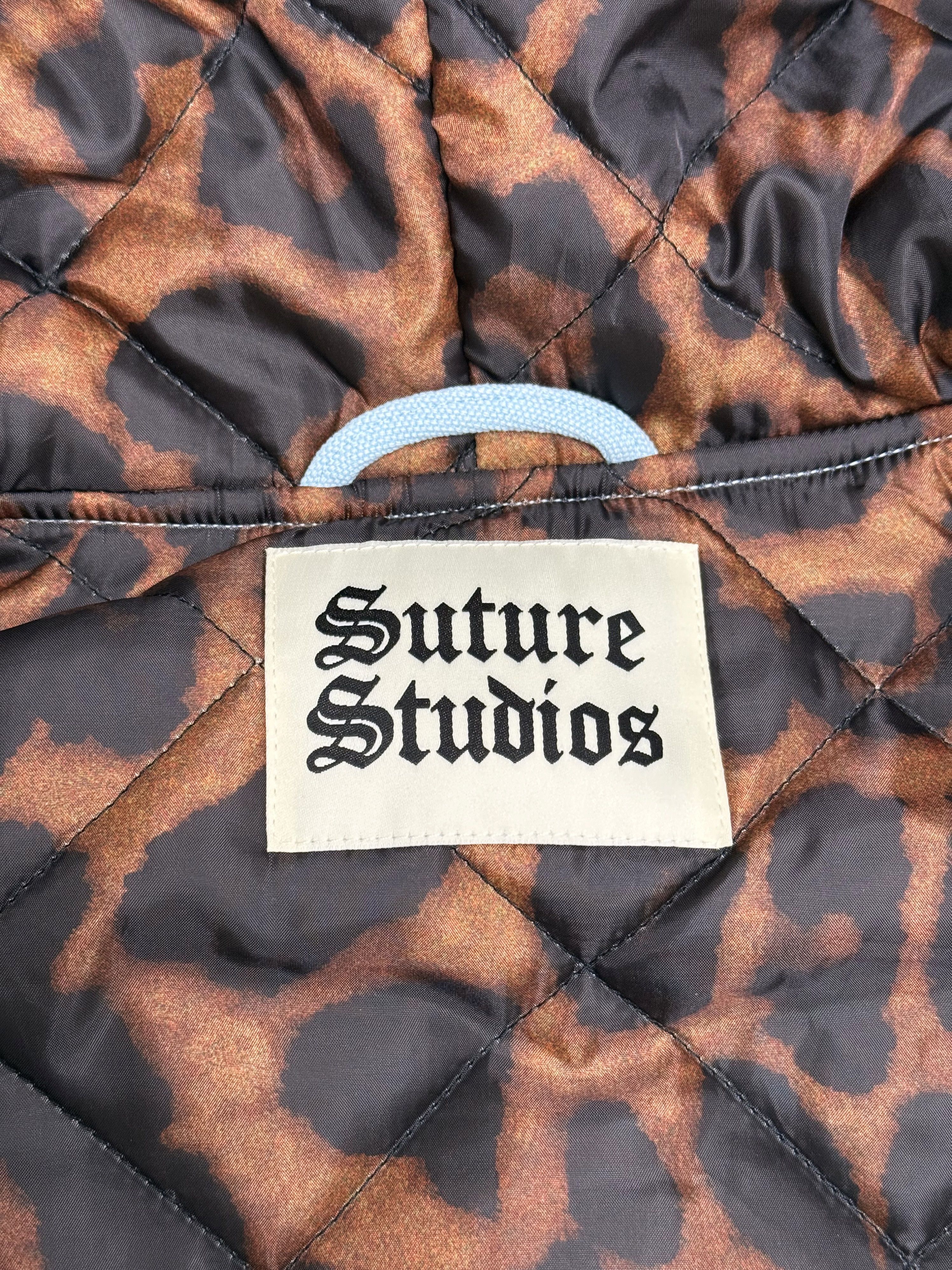 Carhartt Suture Studios 16oz Duck Canvas Work Jacket Ice Blue Leopard Size US S / EU 44-46 / 1 - 6 Thumbnail