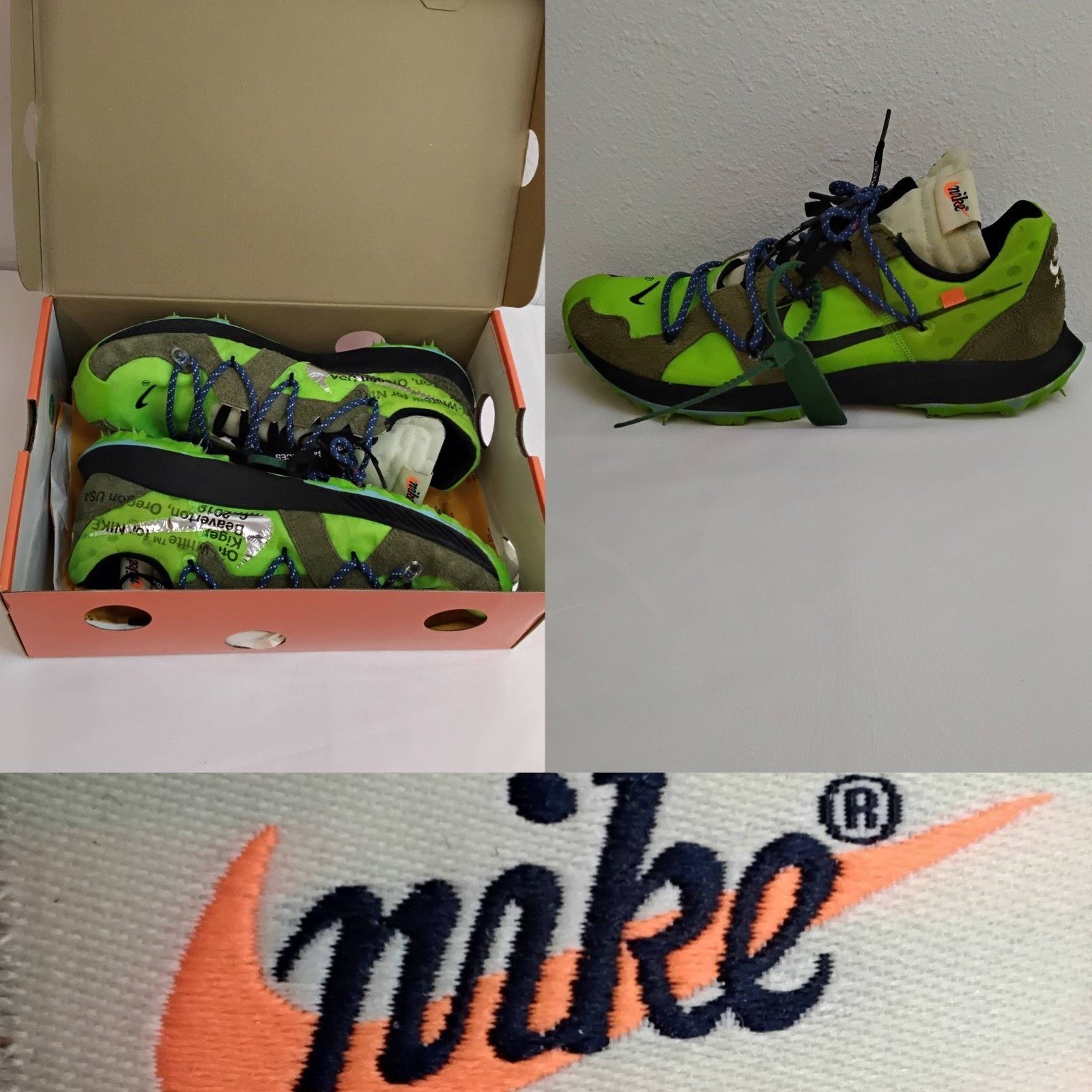 Nike Nike Zoom Kiger 5 Off-White Sneakers Men's 12.5 Green Size US 12.5 / EU 45-46 - 1 Thumbnail