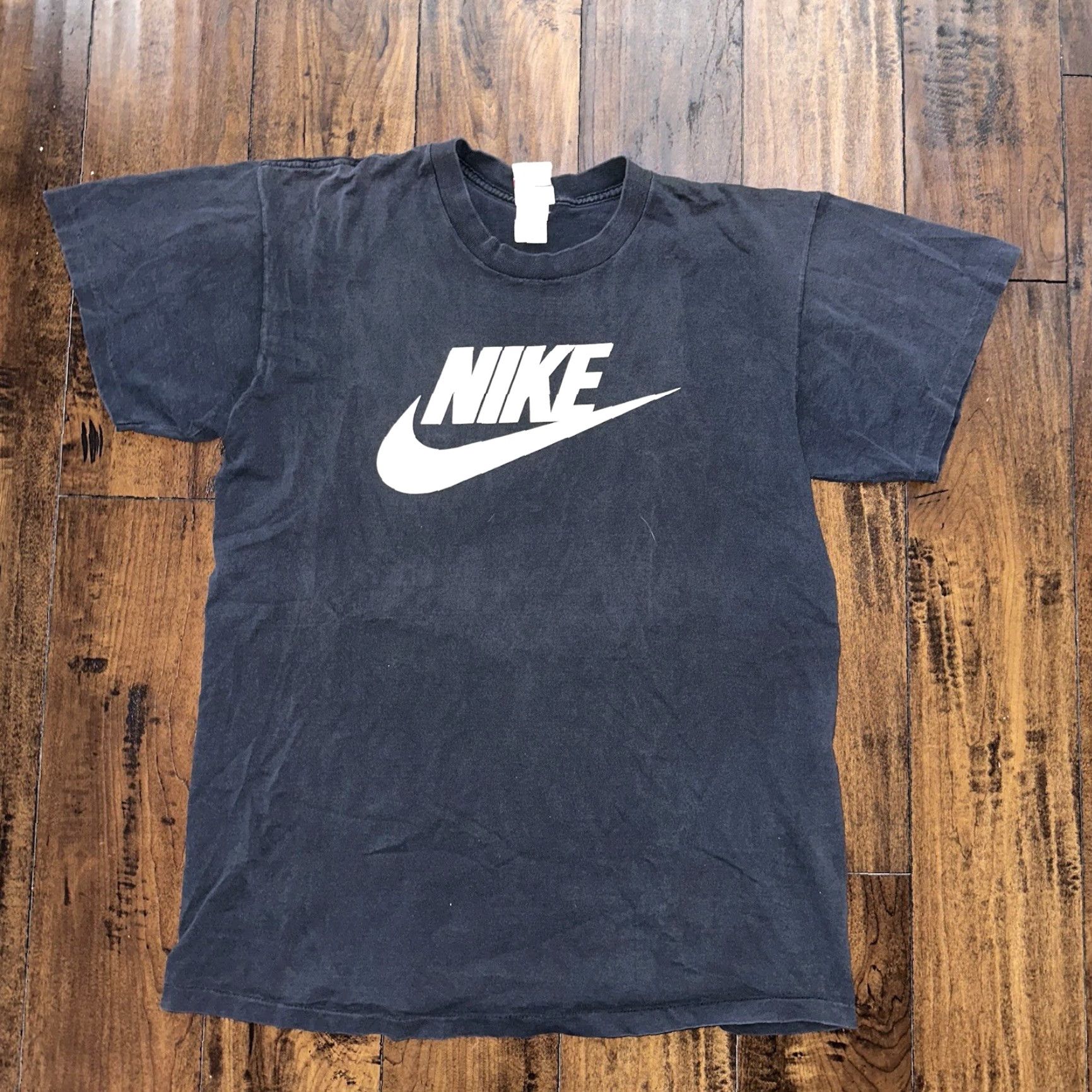 Nike VINTAGE Nike T-Shirt Mens XL AIR CHECK 90s Graphic USA Black Cotton Crew Neck Sportswear Mens XL T-Shirt Size US XL / EU 56 / 4 - 4 Thumbnail