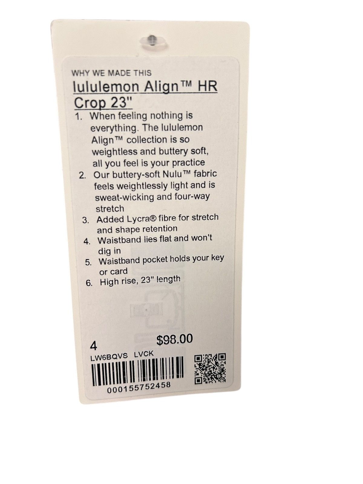 Lululemon lululemon Align High-Rise Crop 23" #4 Lava Cake Leggings Size 27" / US 4 / IT 40 - 7 Thumbnail