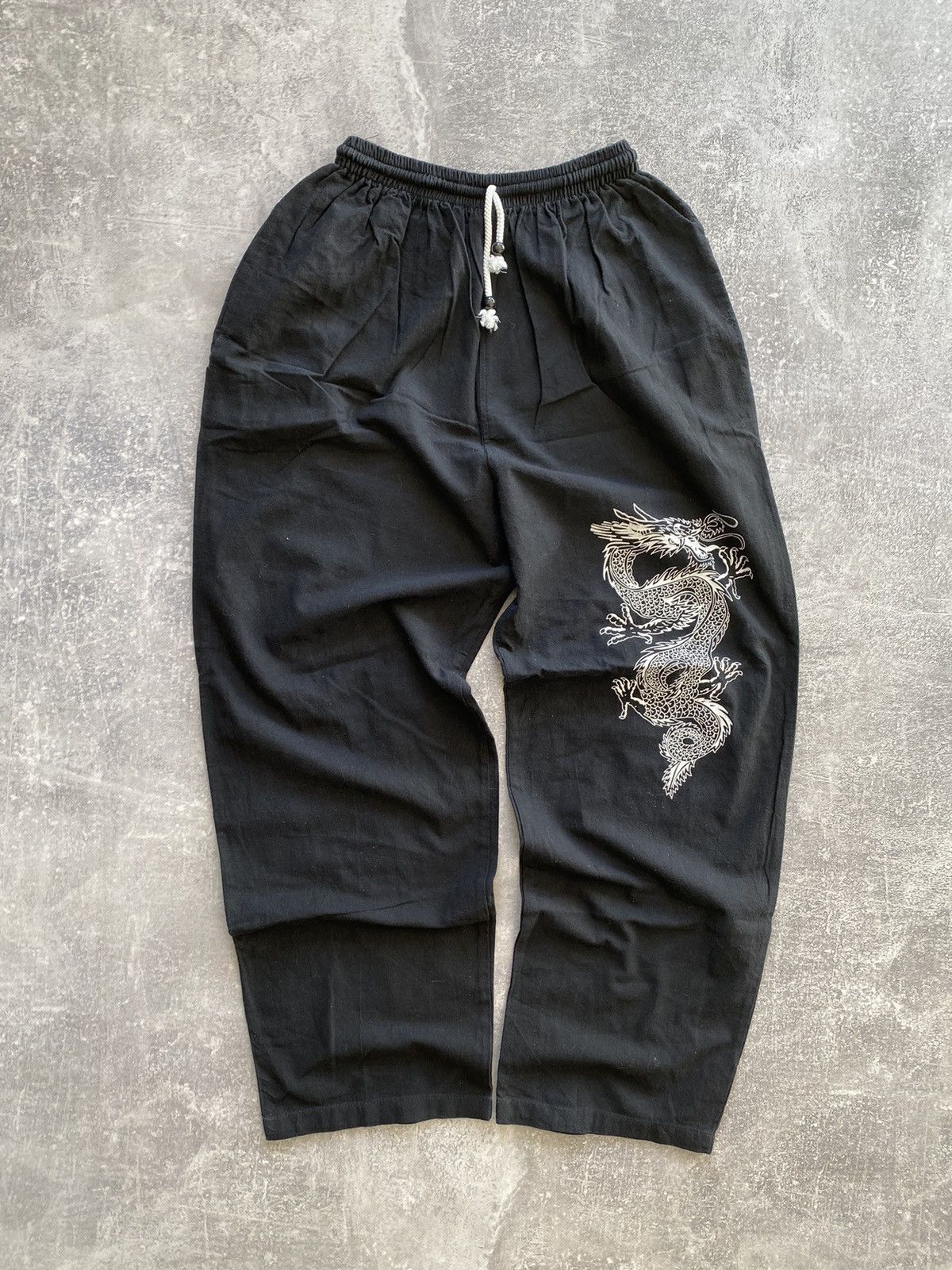Japanese Brand × Seditionaries × Vintage Vintage Japanese Dragon Baggy Pants Size US 31 - 2 Thumbnail