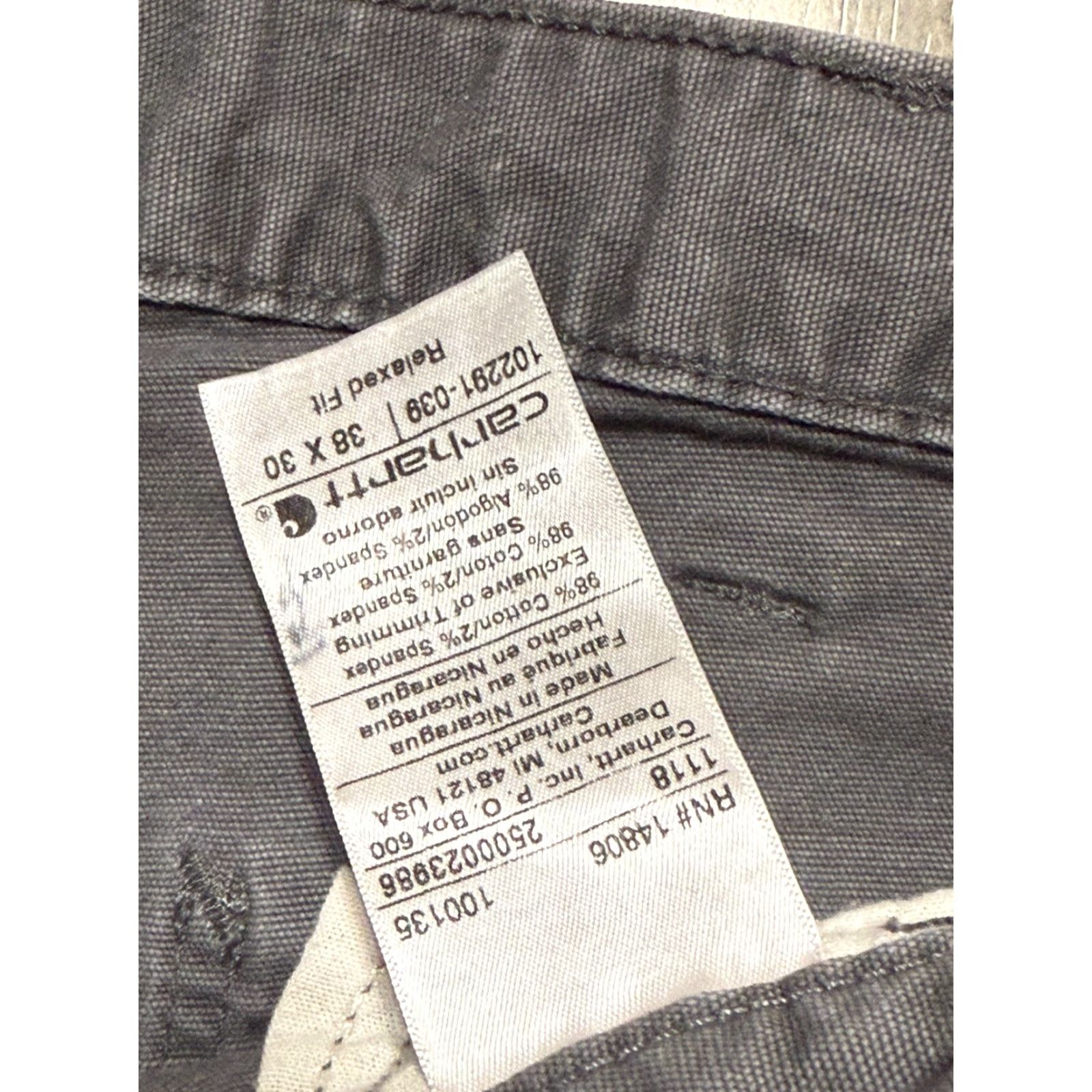 Carhartt Carhartt Jeans Men 38x30 Gray Denim Khakis Relaxed Straight Leg 5-Pocket Vintage No Size US 36 / EU 52 - 4 Thumbnail