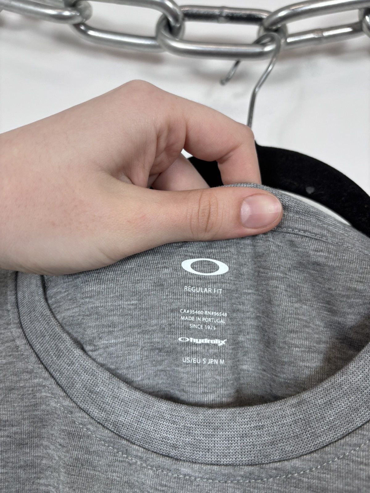 Oakley Oakley Gray Melange NWT Texas USA T-Shirt Tee Men’s Big Logo Size US S / EU 44-46 / 1 - 9 Thumbnail