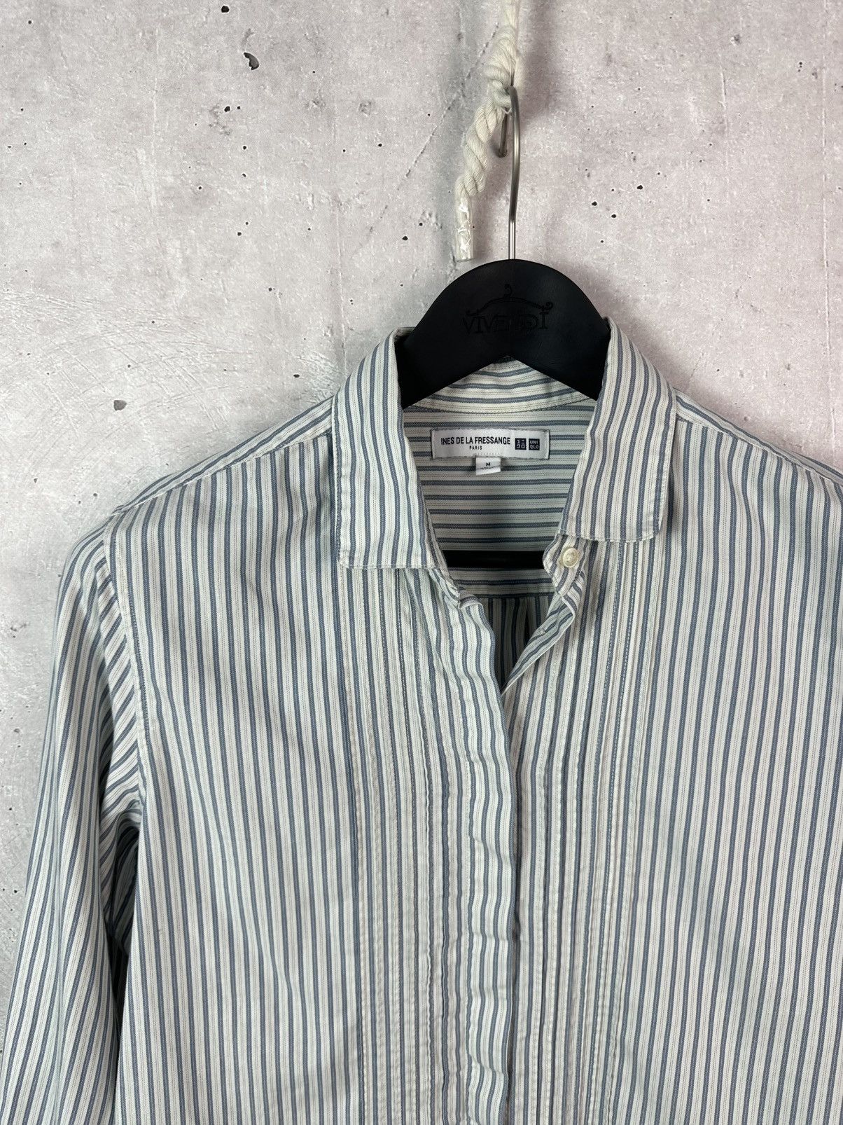 Uniqlo Uniqlo Ines De La Fressage Stripped Long Sleeve Shirt Size M / US 6-8 / IT 42-44 - 2 Thumbnail