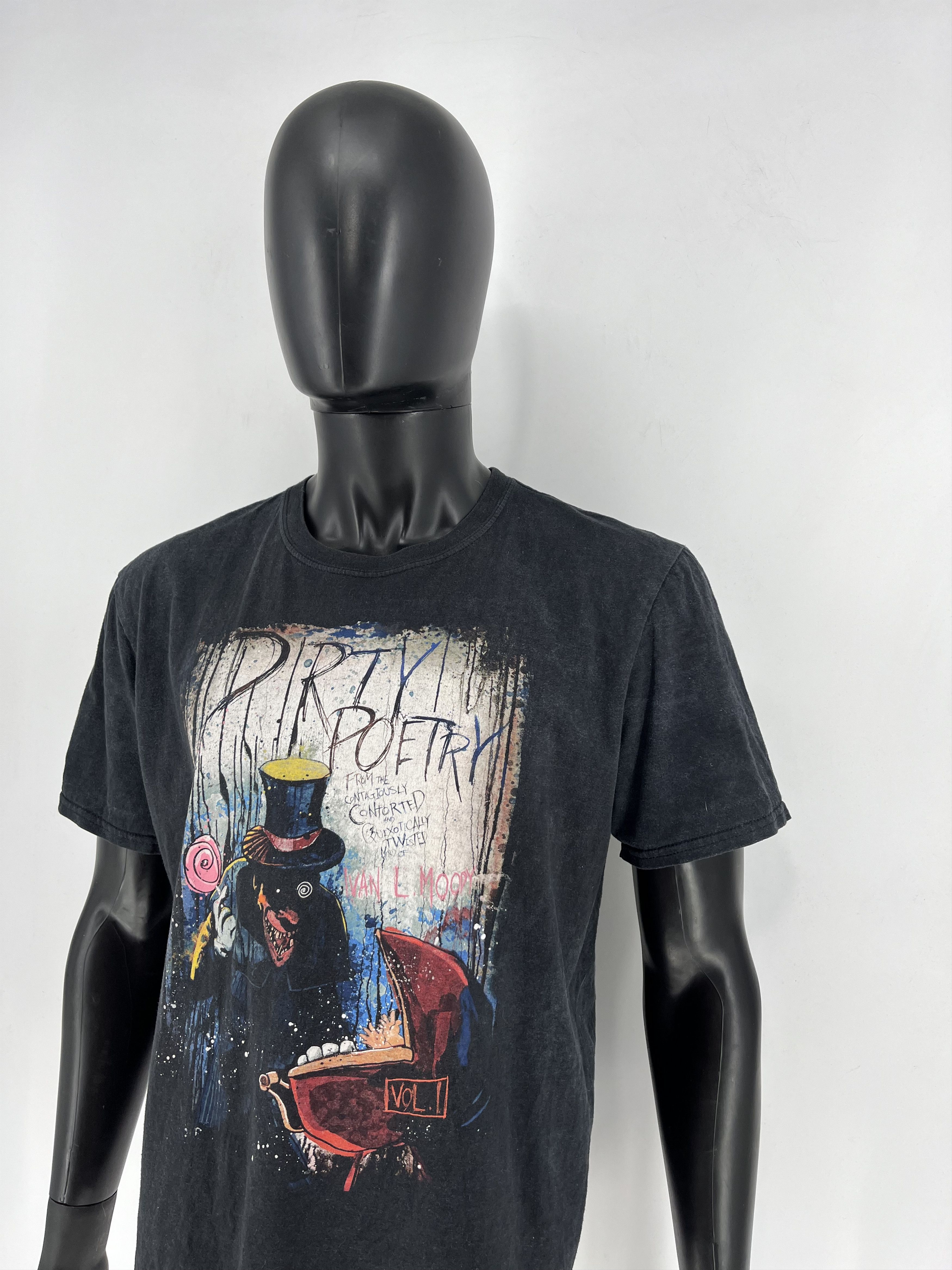Band Tees × Vintage Vintage Ivan L. Moody's - Dirty Poetry Cover Art T-Shirt Size US L / EU 52-54 / 3 - 4 Thumbnail