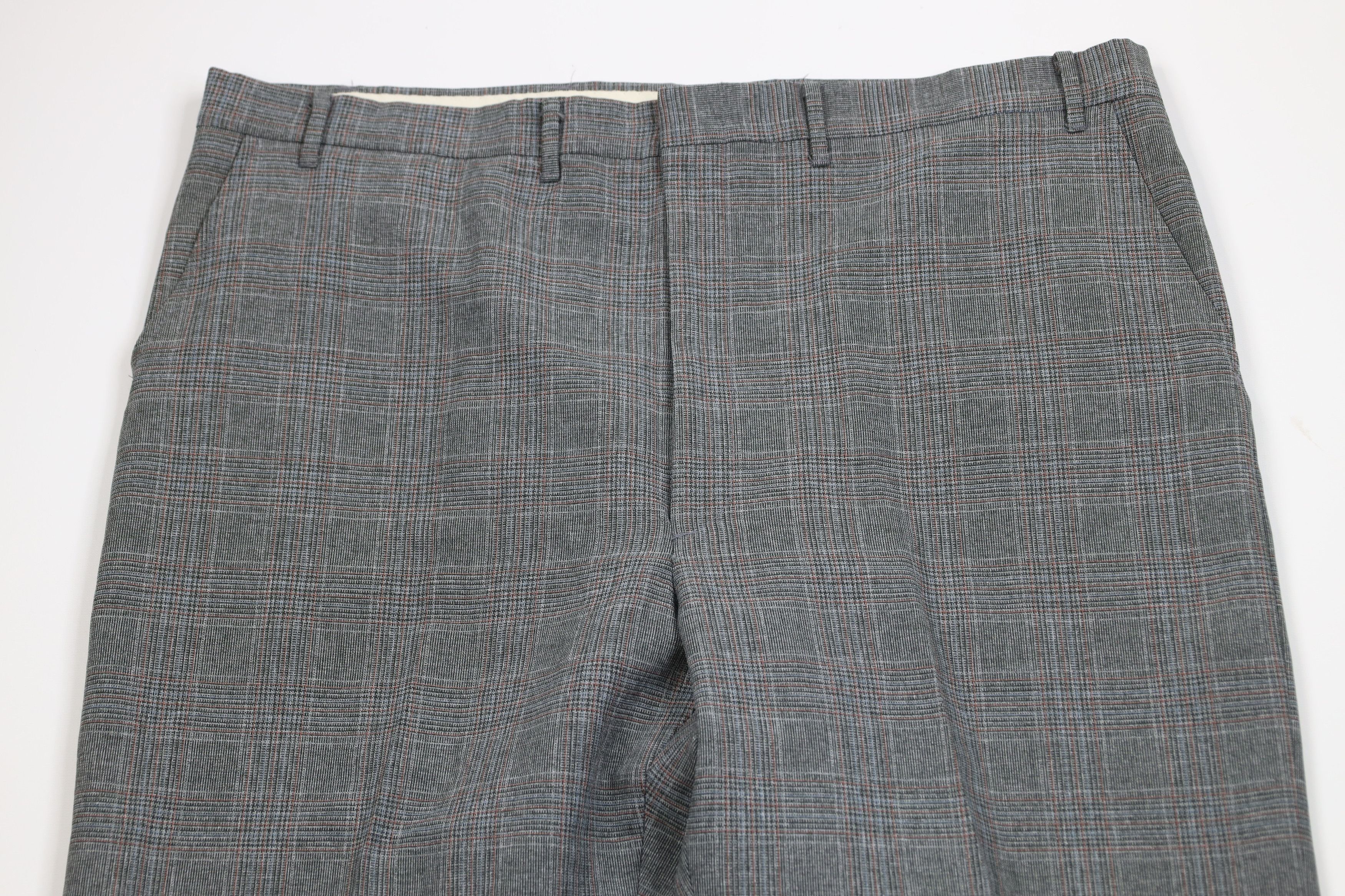Vintage Vintage 70s Wide Leg Chino Pants Houndstooth Plaid USA Size US 42 / EU 58 - 2 Thumbnail