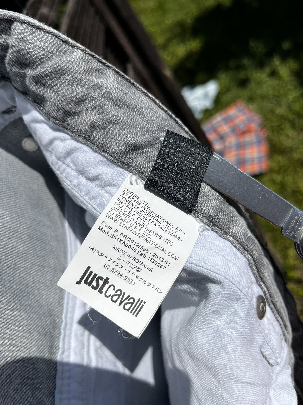 Just Cavalli × Roberto Cavalli 👖JUST CAVALLI LUXURY JEANS Y2K LOGO STREETWEAR ITALIAN DENIM Size US 36 / EU 52 - 18 Thumbnail