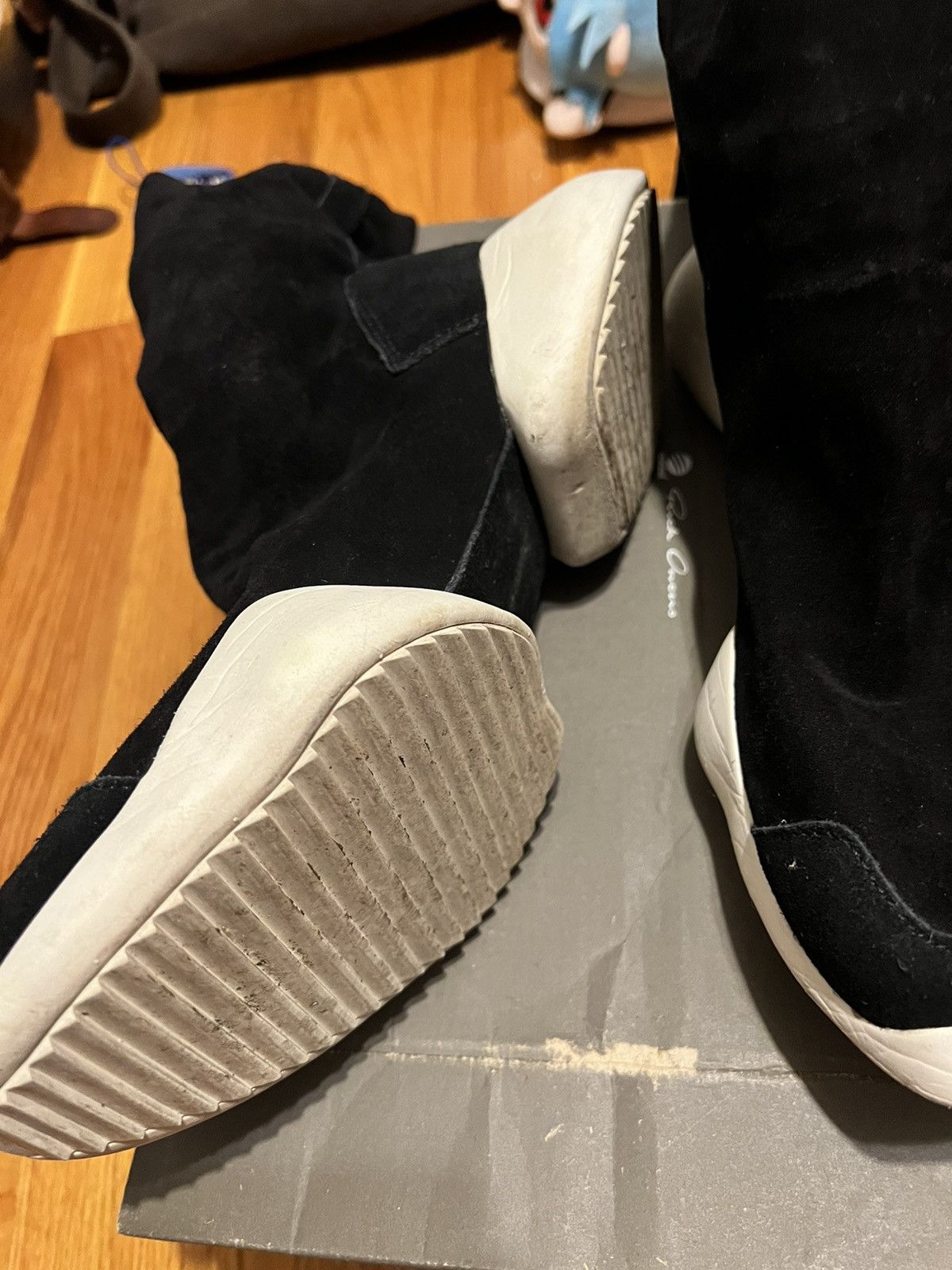 Rick Owens Drkshdw Rick Owens x Adidas stretch boots Size US 8 / EU 41 - 5 Thumbnail