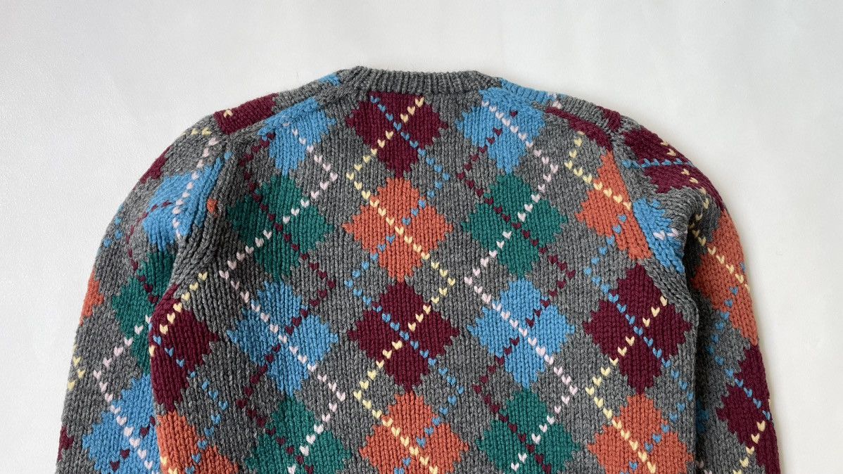 Comme des Garcons Multicoloured Heart Argyle Patterned Sweater Size S / US 4 / IT 40 - 11 Thumbnail