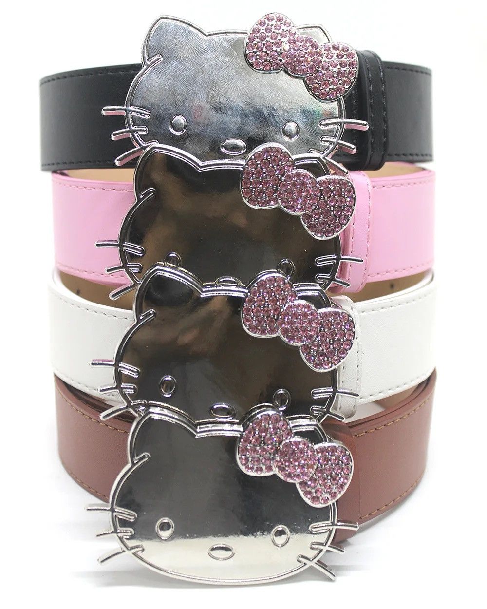 Leather Hello Kitty Pu Leather Belt Size ONE SIZE - 5 Thumbnail