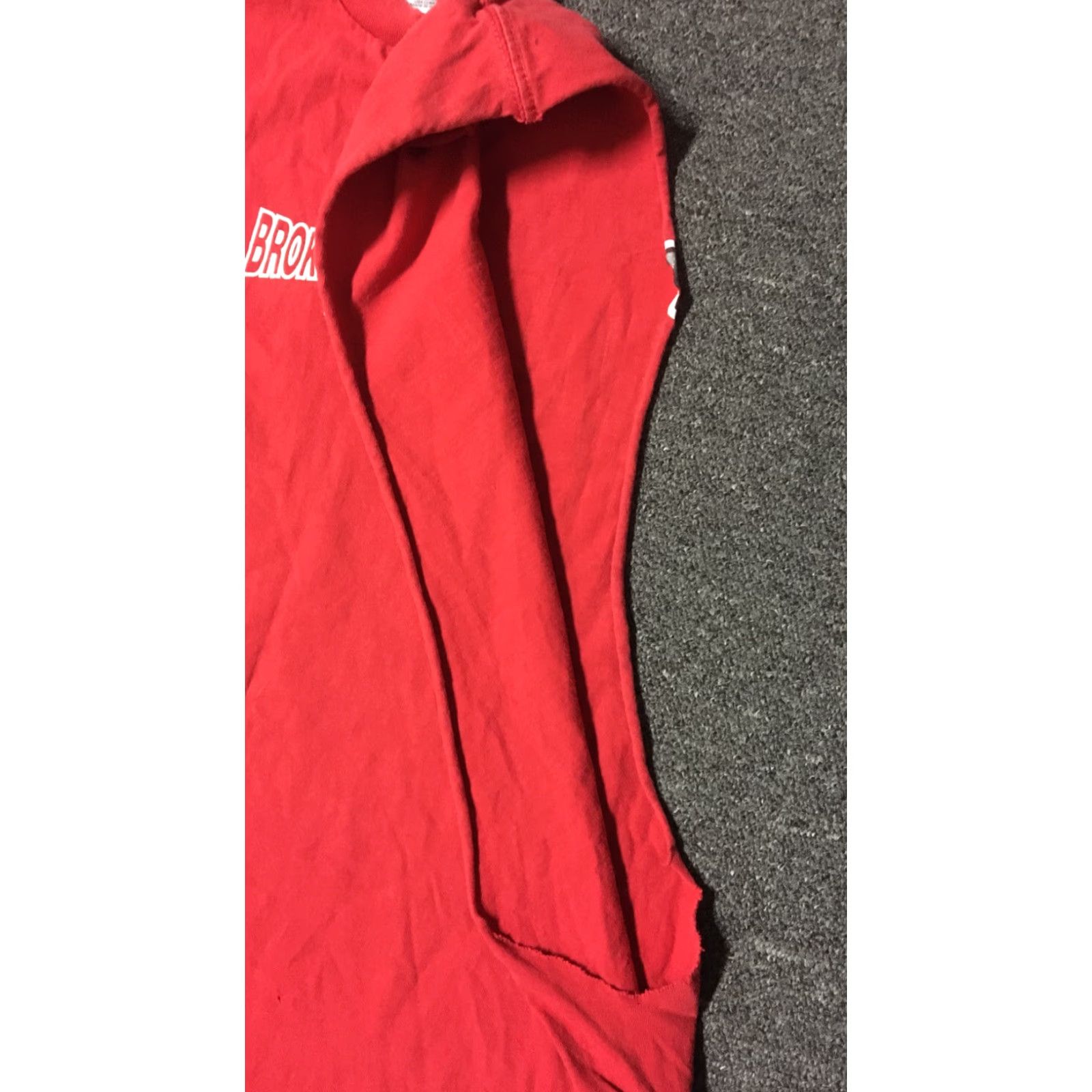 Vintage VINTAGE 90s Broke Dikk Fight Club Tap U Out Tank Top XL Hawaii Red T-Shirt Men Sleeveless Grunge Humor Funny Rock Punk Size US XL / EU 56 / 4 - 7 Thumbnail