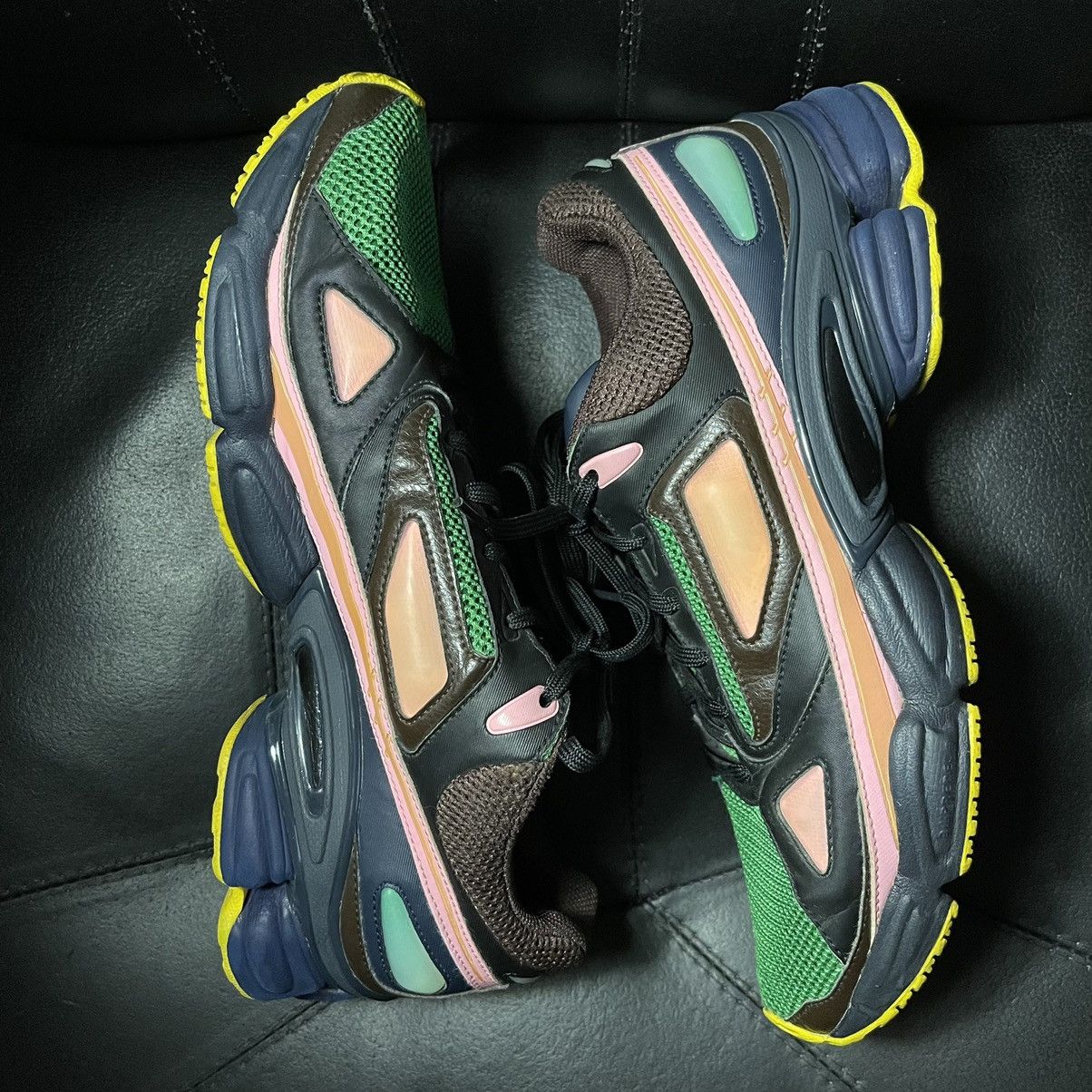 Adidas × Raf Simons Adidas raf simons ozweego 1 green brown Size US 11.5 / EU 44-45 - 5 Thumbnail