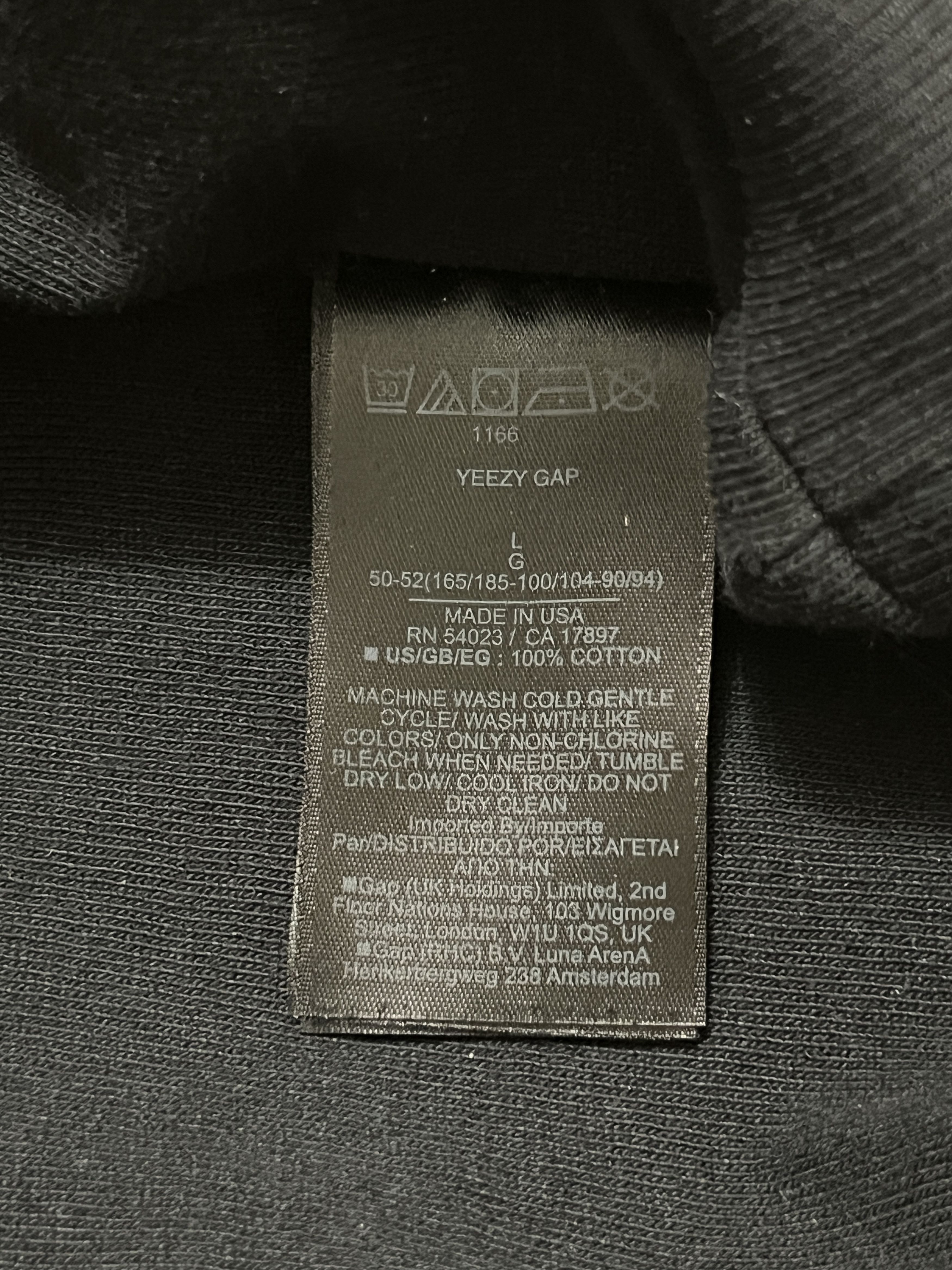 Balenciaga × Gap × Yeezy Dove Hoodie Washed Black LAA Size US L / EU 52-54 / 3 - 6 Thumbnail