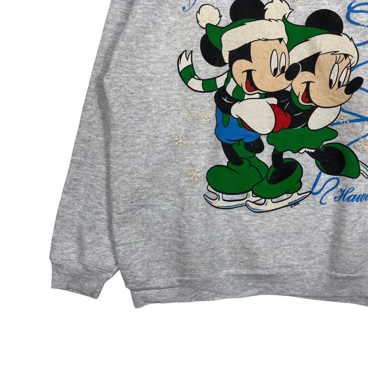 Tultex Vintage 90s Mickey Mouse Happy Holiday Hawaii Sweatshirt Size US L / EU 52-54 / 3 - 3 Thumbnail