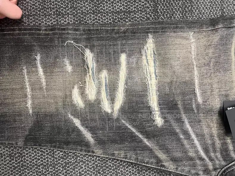 Neighborhood Neighborhood size L Cut and Washed Bull King Denim Pants Size US 27 - 4 Thumbnail