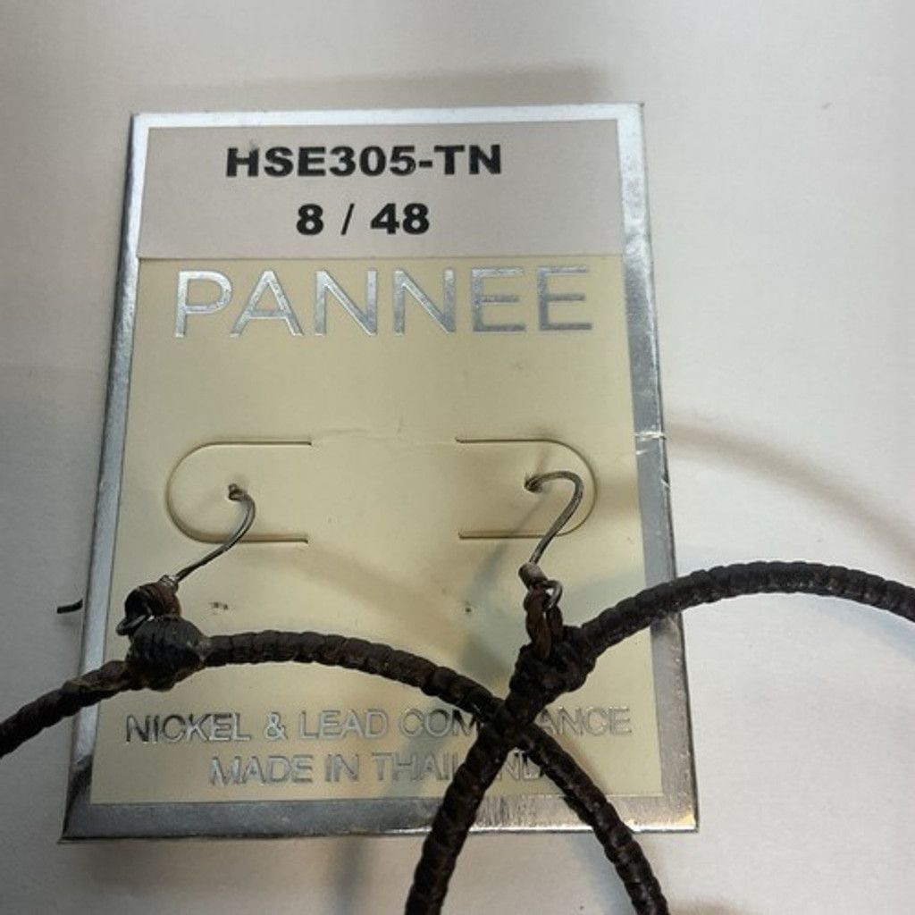 Other NWT Pannee Lot of 2 Drop Boho Woven Hoop Earrings Ring Size ONE SIZE - 2 Thumbnail