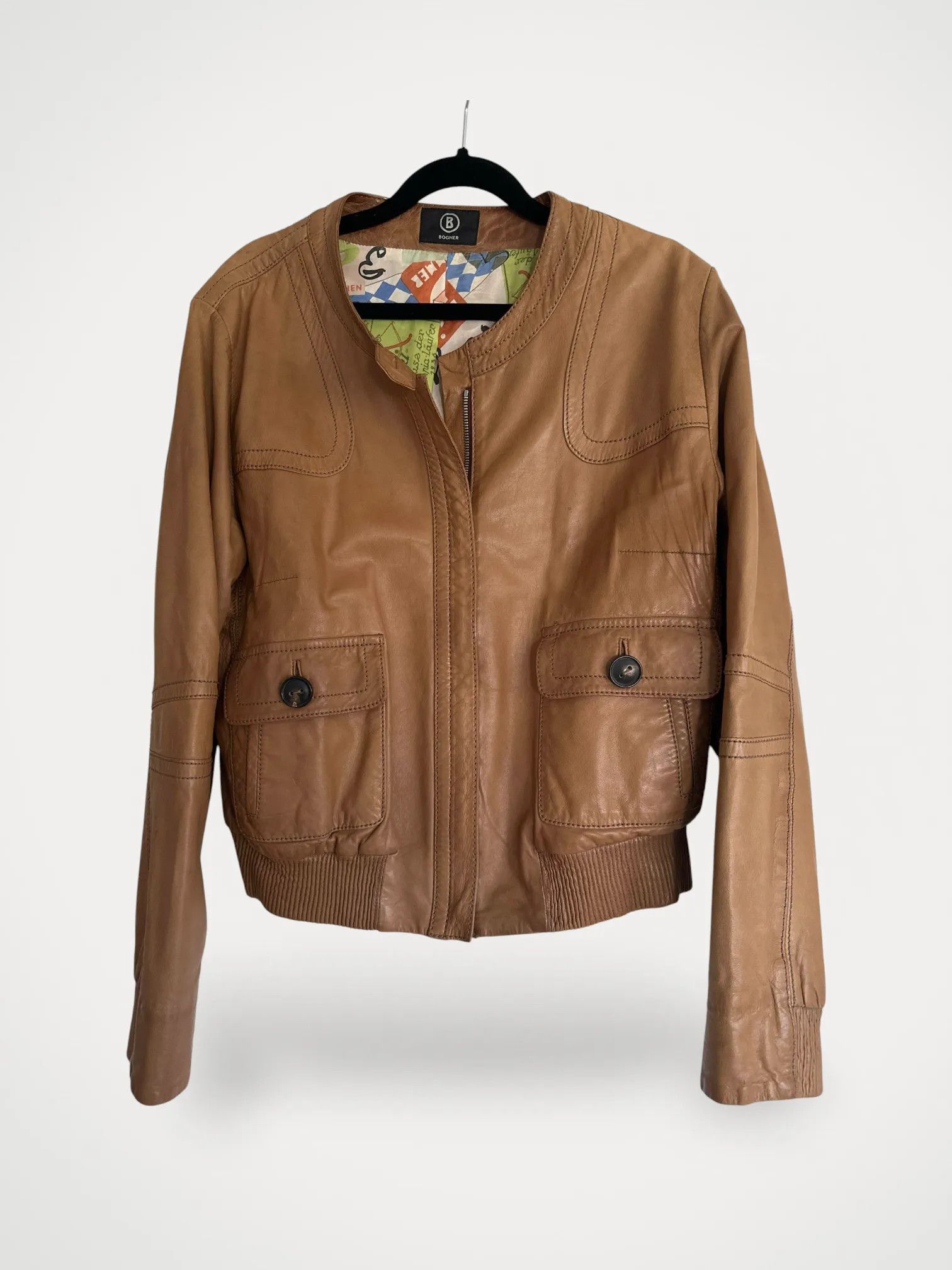 Bogner Bogner Leather Jacket Size L / US 10 / IT 46 - 1 Thumbnail