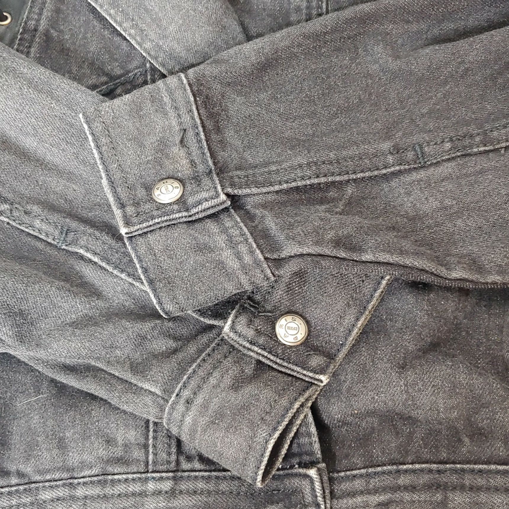 Express VINTAGE Paris Express Denim Jacket Womens Small Black Casual 80s Retro Short Cotton Snap Lace Up Size S / US 4 / IT 40 - 5 Thumbnail