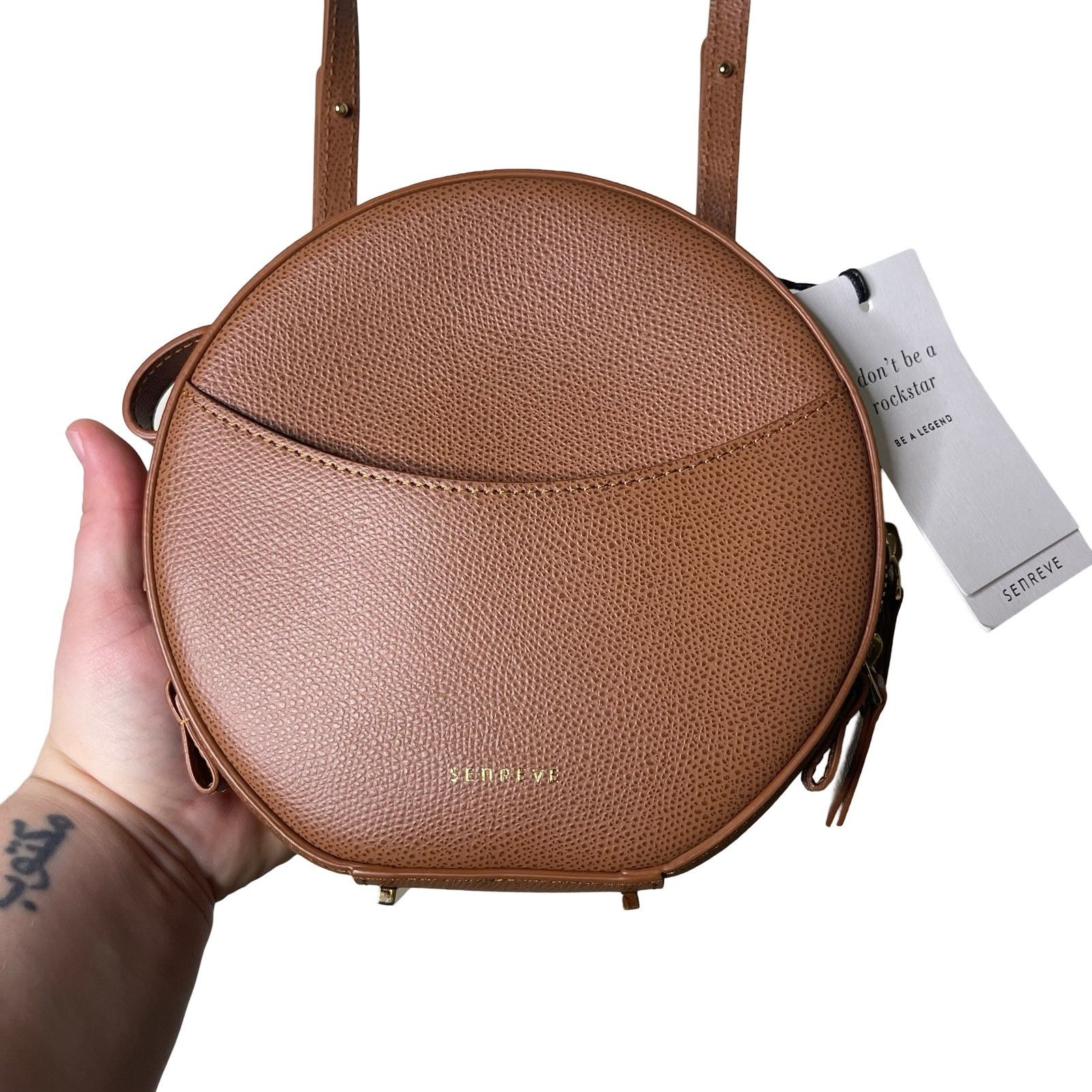 Other New SENREVE Circa Bag In Chestnut pebble leather Size ONE SIZE - 5 Thumbnail