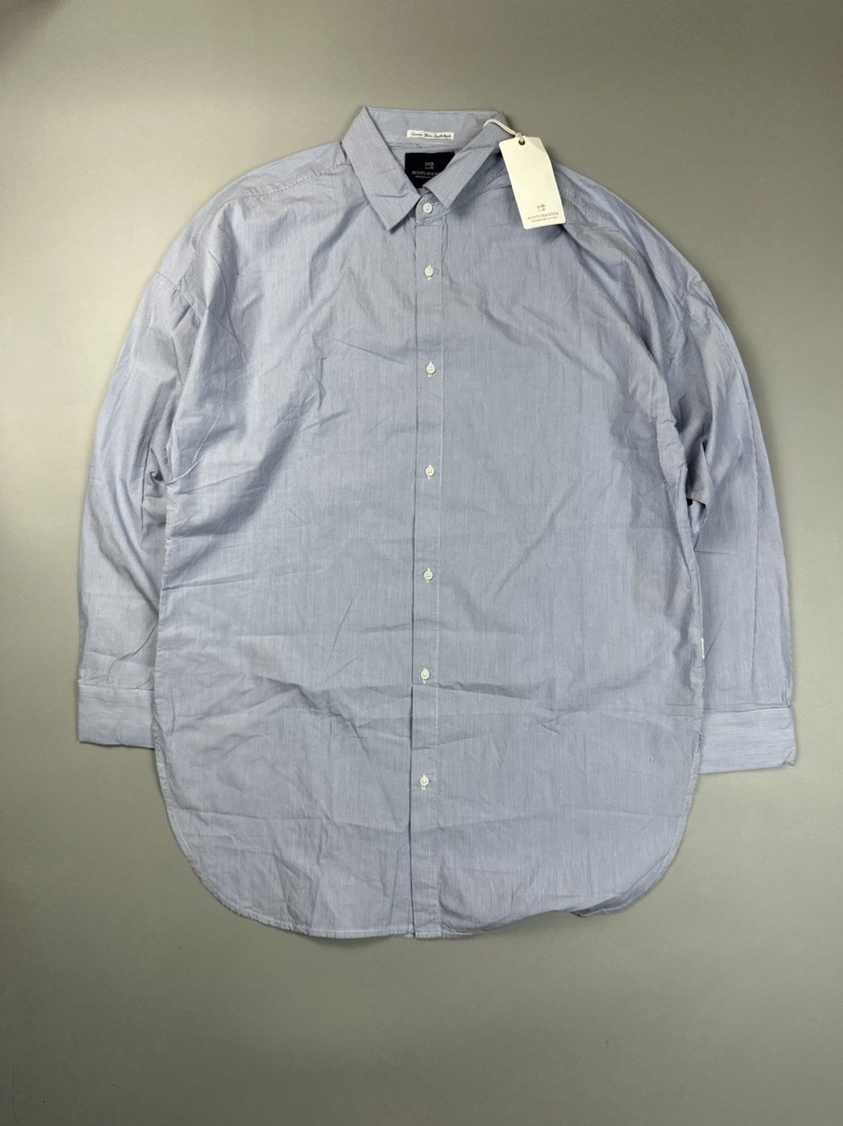 Scotch & Soda Scotch&Soda light blue striped buttoned shirt Size US XL / EU 56 / 4 - 1 Thumbnail