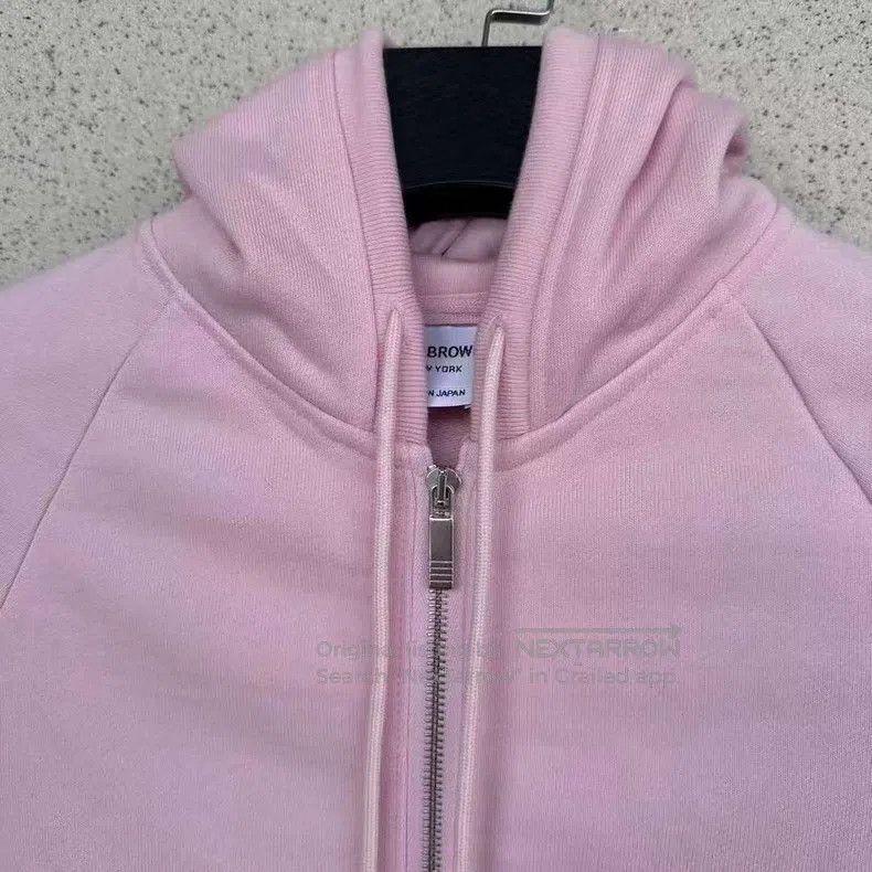 Thom Browne Thom Browne Pink Zip-Up Hoodie Size M / US 6-8 / IT 42-44 - 2 Thumbnail