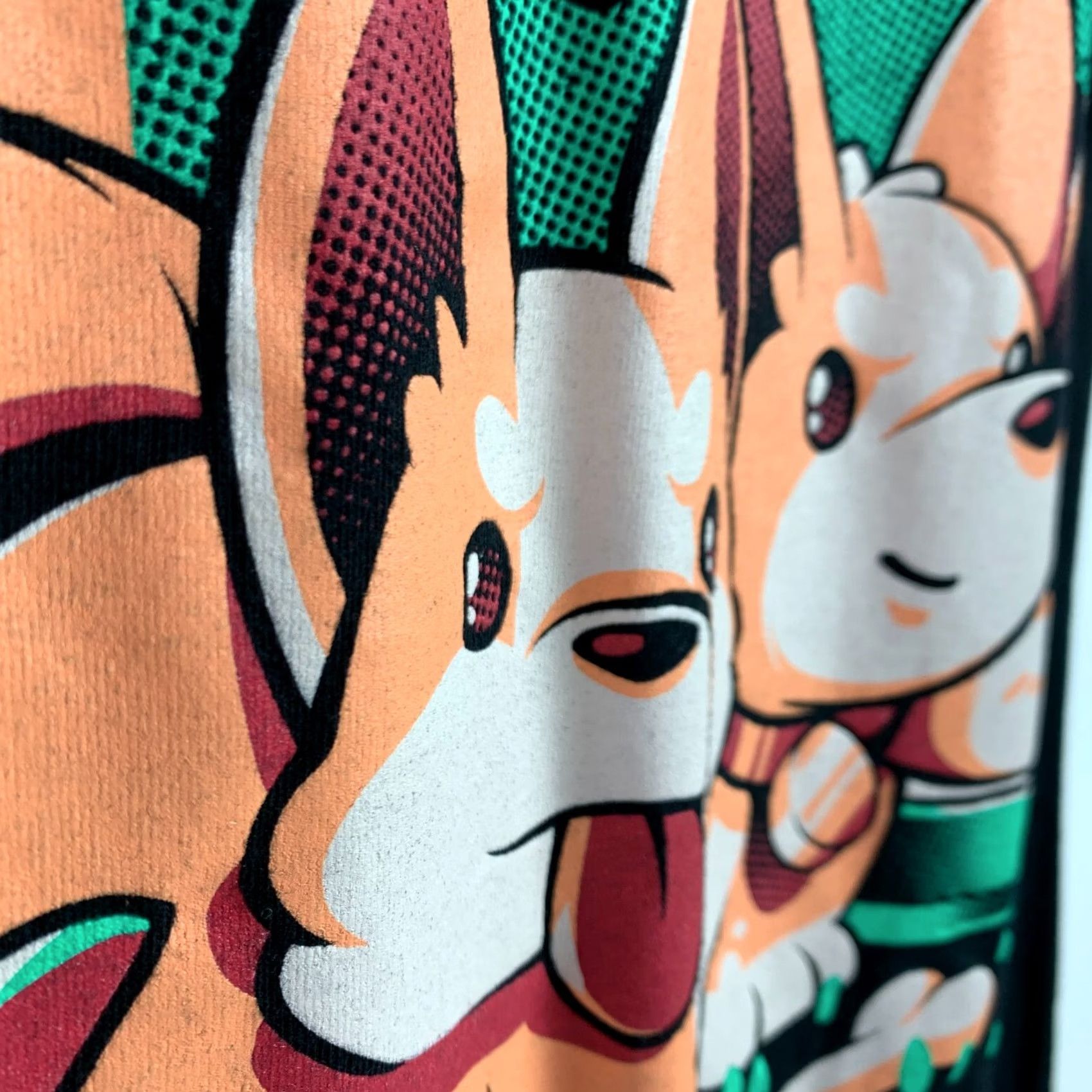 Threadless Threadless Ilustra A Wild Corgirus Appears Comic Graphic Black Tee T-Shirt Med Size M / US 6-8 / IT 42-44 - 2 Thumbnail
