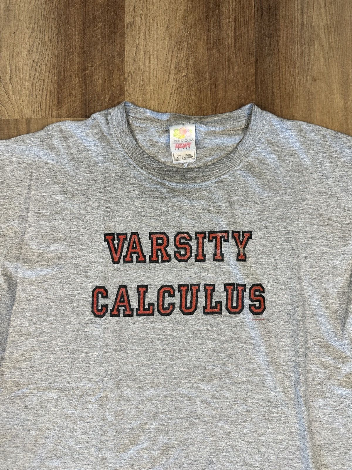 Vintage Vintage Varsity Calculus School T-Shirt Faded Thin Size US XL / EU 56 / 4 - 3 Thumbnail
