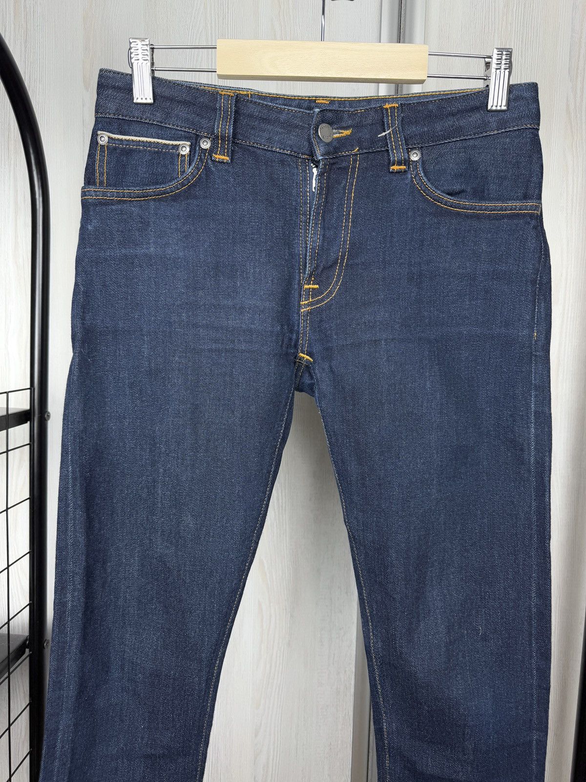 Nudie Jeans NUDIE JEANS MAN SKINNY LIN RINSE SELVAGE STR Size W28/L30 Size US 28 / EU 44 - 3 Thumbnail