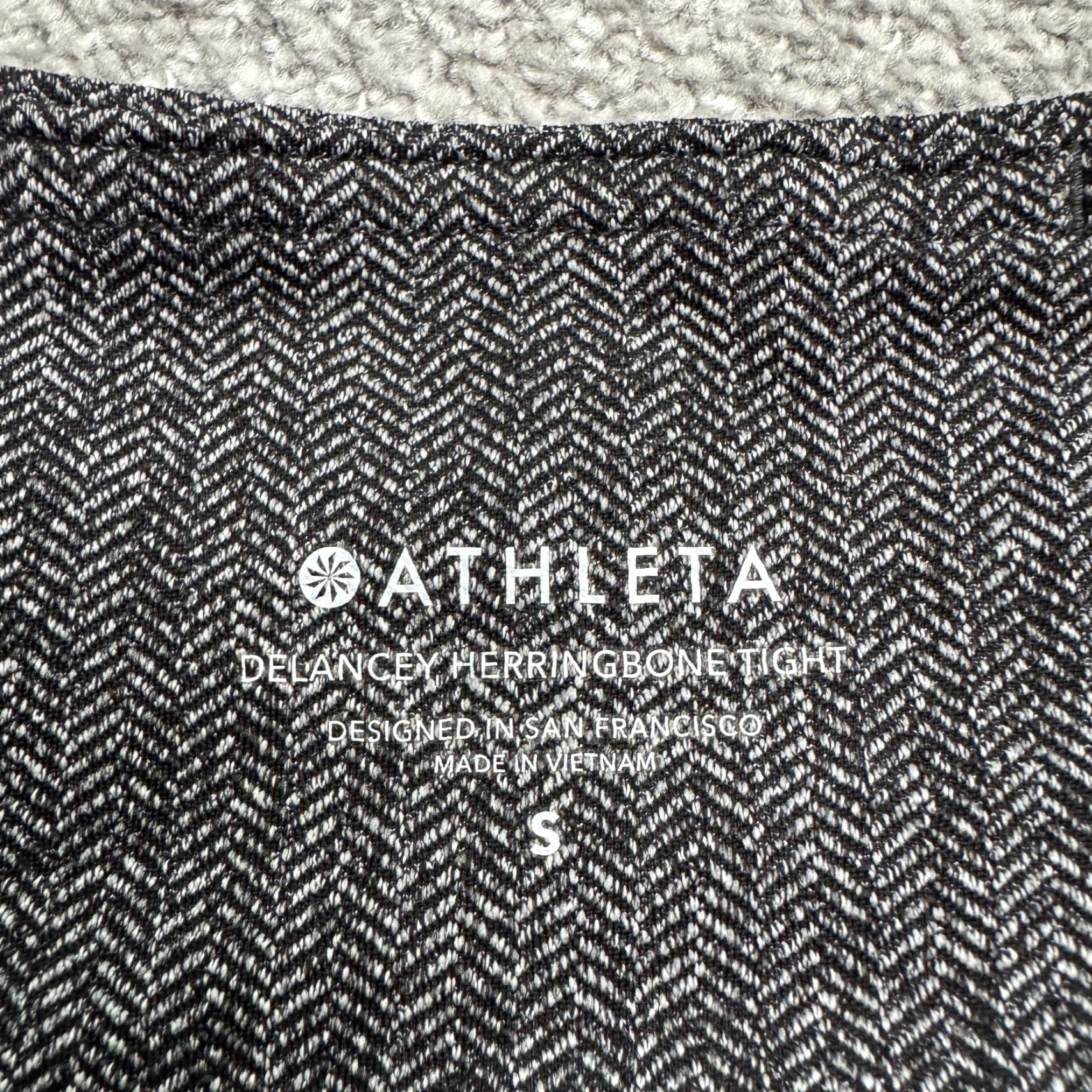 Athleta Athleta Leggings Womens Small Gray High Rise Delancey Herringbone Active NWOT Size 28" / US 6 / IT 42 - 5 Thumbnail