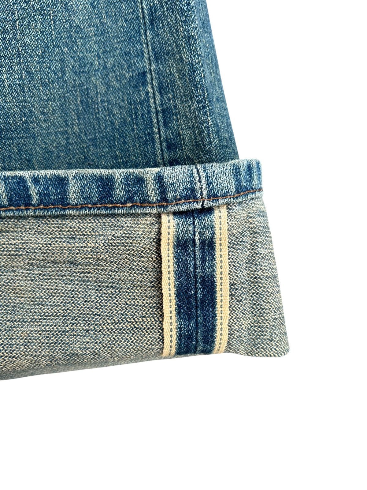 Kapital Vintage Buckle Back Wrangler Blue Bell Distressed Denim Jean Size US 30 / EU 46 - 3 Thumbnail
